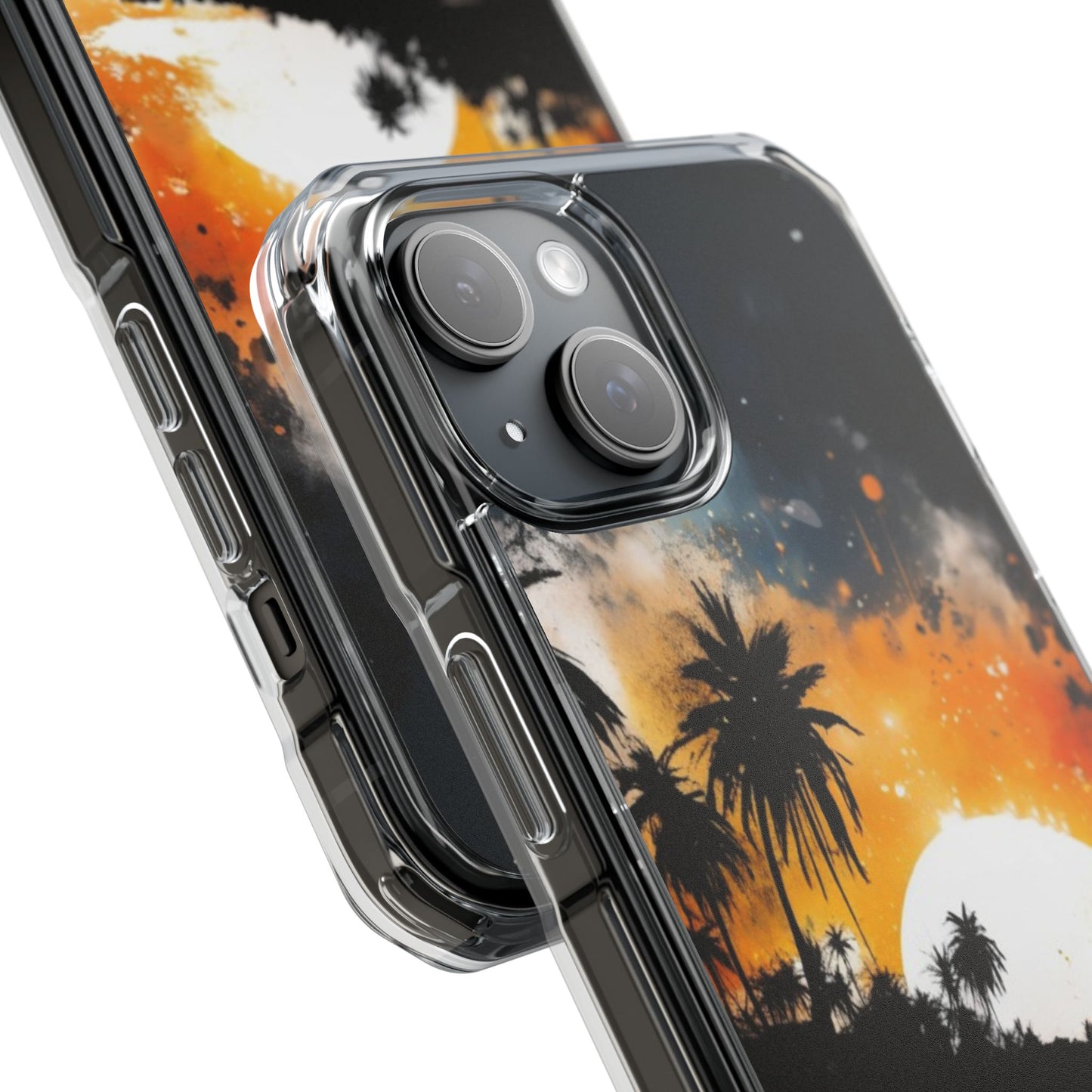 Magnetic Phone Case for iPhone 16/15/14 | Stylish Clear Impact Case, Trendy Protection for iPhone, Unique Gifts for Tech Lovers, Modern Aesthetic