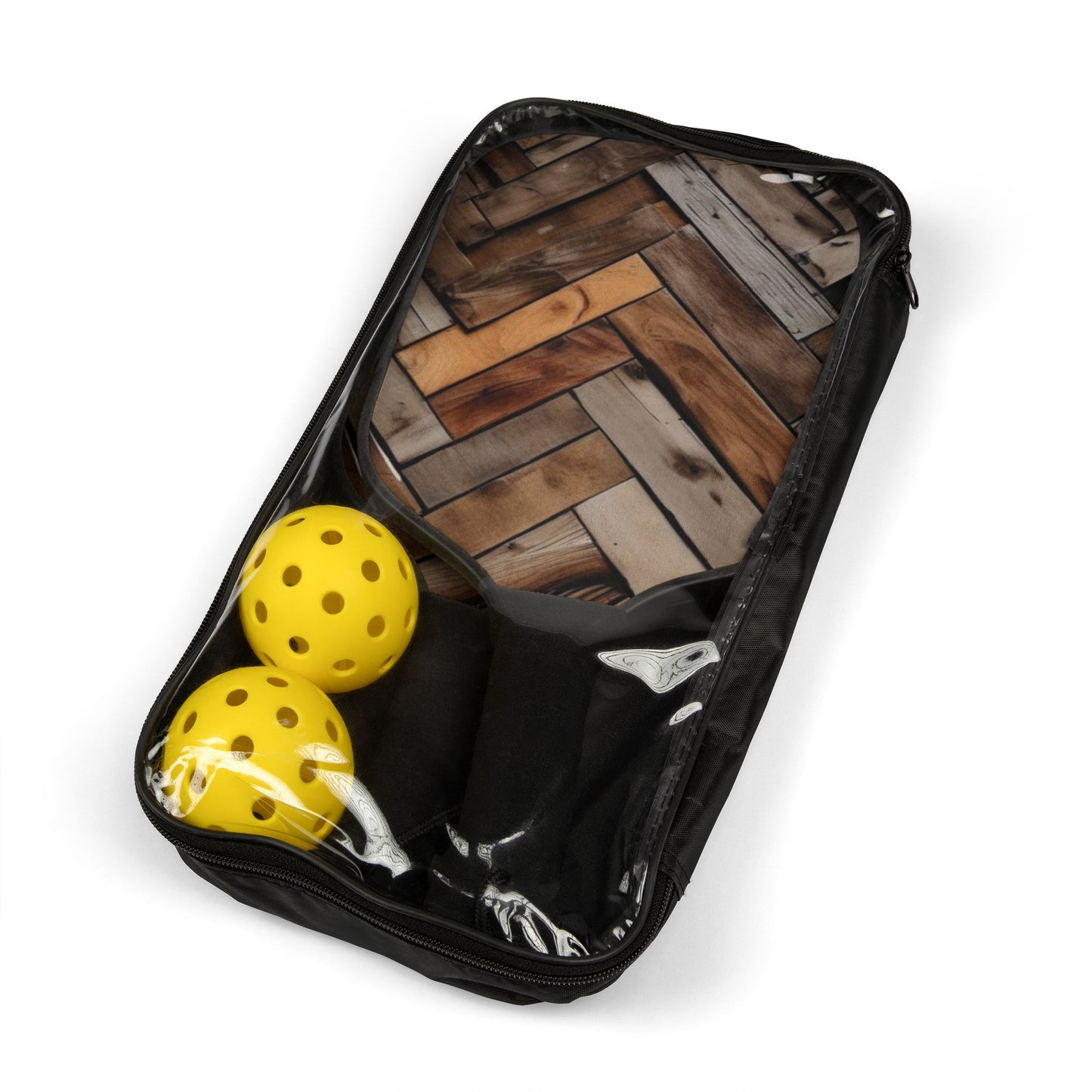 Pickleball Kit – Durable Wooden Paddles, Portable Set with Balls & Carry Bag for All Skill Levels - Perfect for Outdoor Fun!