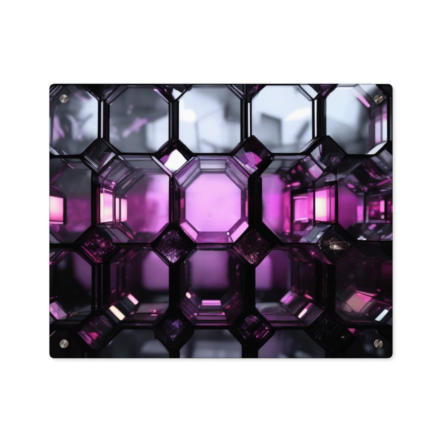 Modern Acrylic Wall Art Panels - Abstract Pink and Purple Decor, Stylish Home Decor, Unique Gift Idea, Contemporary Wall Art