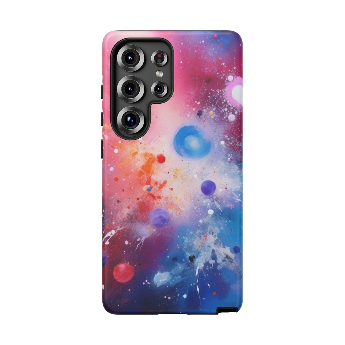 Tough Case Phone Case for Samsung Galaxy S25/S24 – Dual Layer, Matte/Glossy Finish, Wireless Charging Compatible, Cosmic Phone Case - Galaxy Inspired