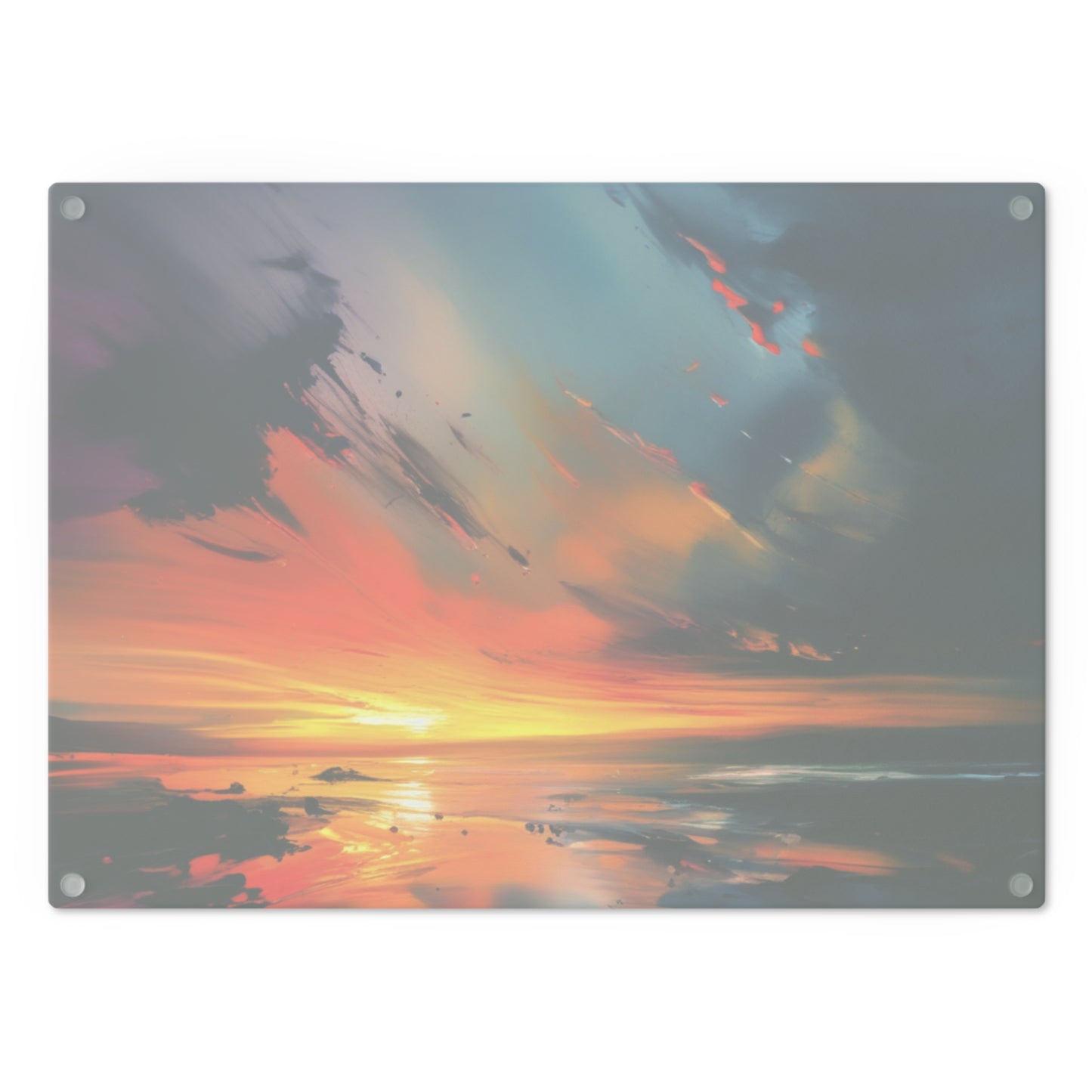 Tempered Glass Cutting Board – Hygienic, Scratch-Resistant, Dishwasher-Safe | Modern Kitchen Essential