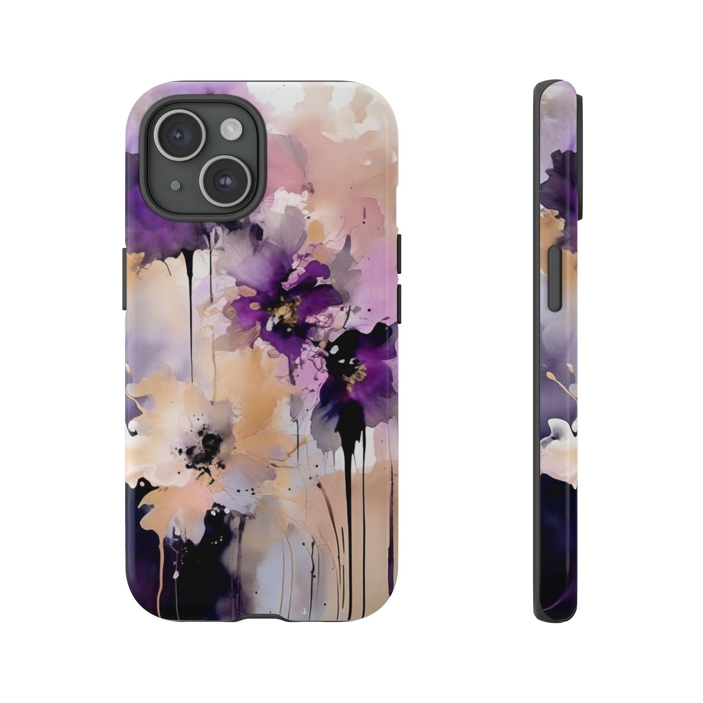 iPhone Tough Case Phone Case for iPhone 15\16 – Dual Layer, Matte/Glossy Finish, Wireless Charging Compatible