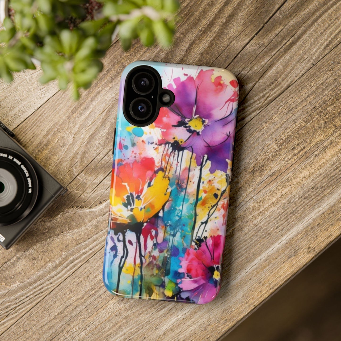 Tough Case Phone Case for iPhone 14,15,16 – Dual Layer, Matte/Glossy Finish, Wireless Charging Compatible