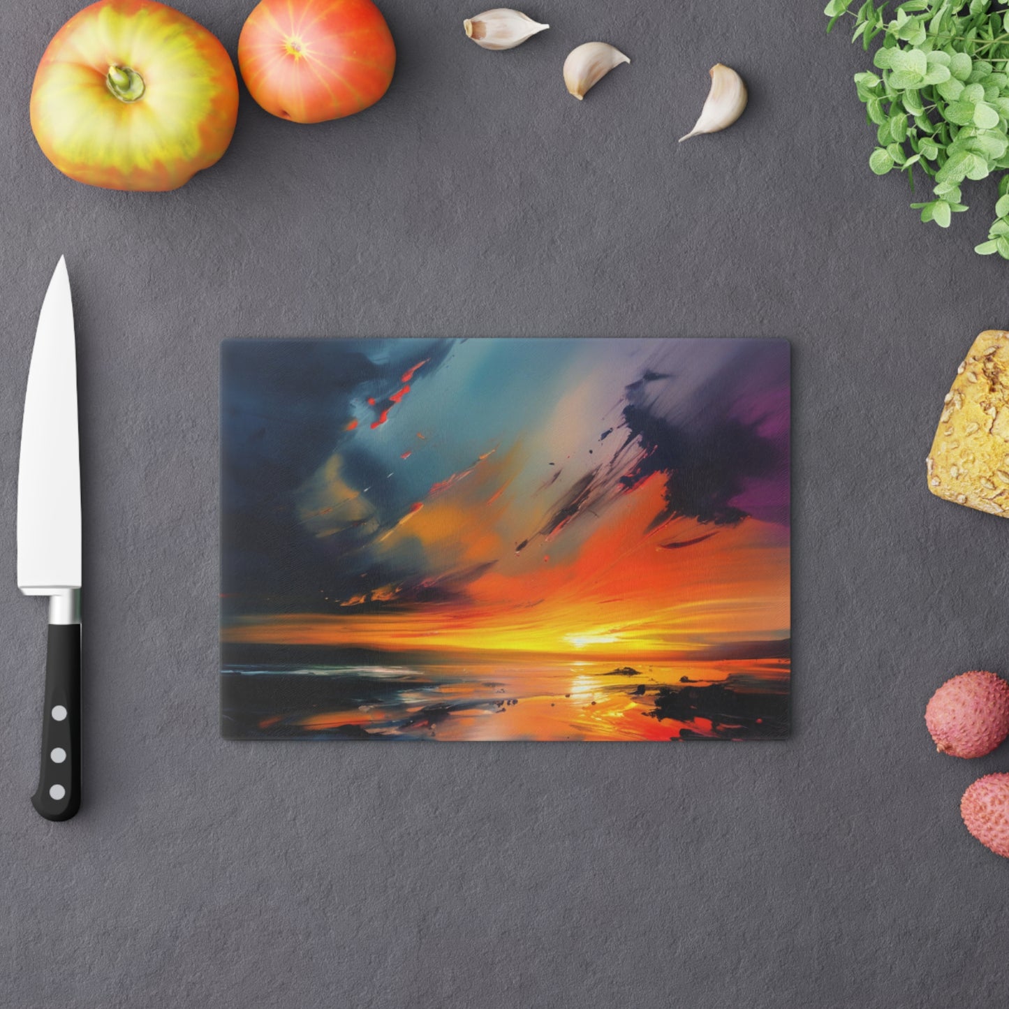 Tempered Glass Cutting Board – Hygienic, Scratch-Resistant, Dishwasher-Safe | Modern Kitchen Essential