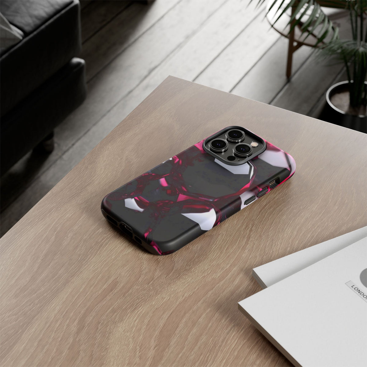 iPhone Tough Case Phone Case for iPhone 14\15\16\17 – Dual Layer, Matte/Glossy Finish, Wireless Charging Compatible