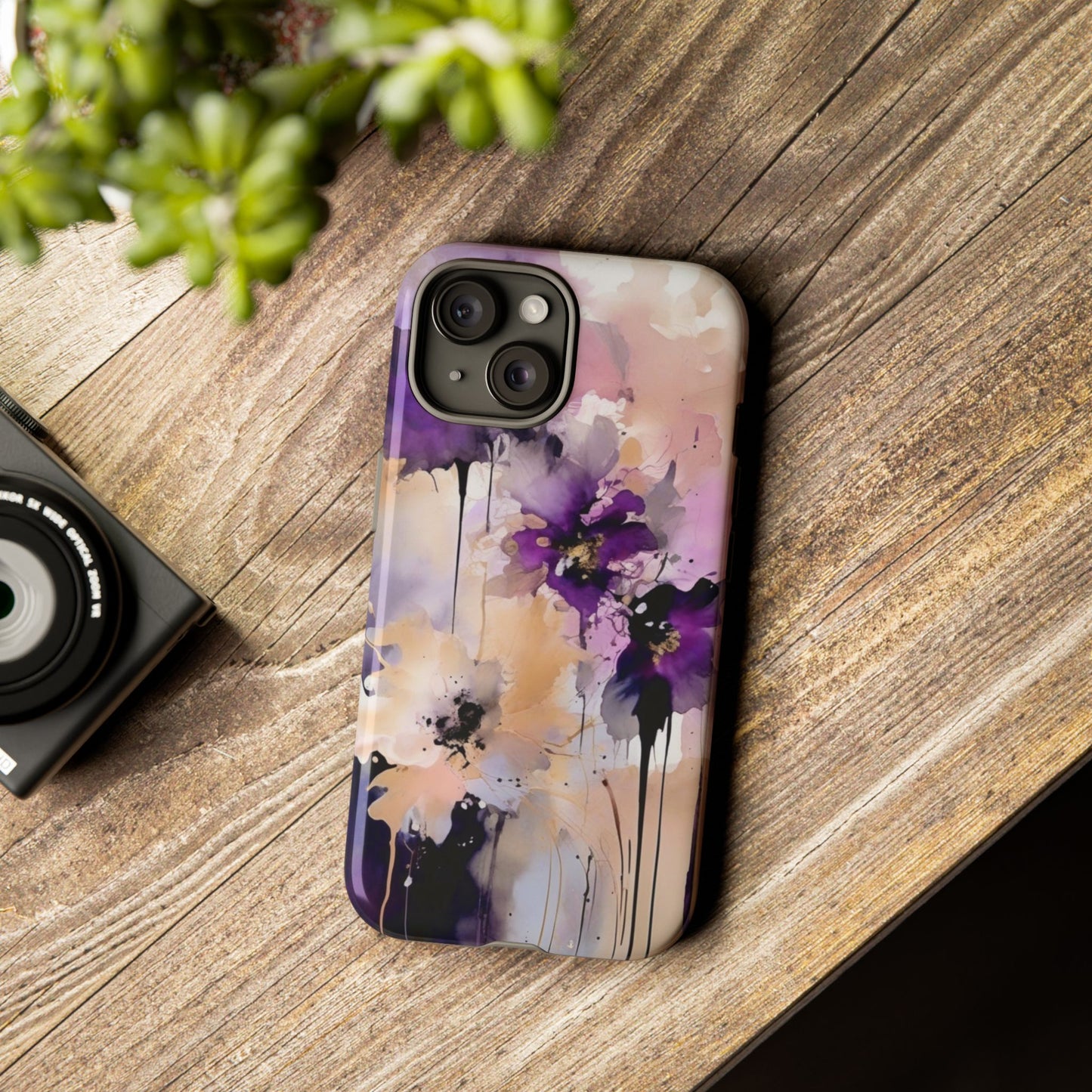 iPhone Tough Case Phone Case for iPhone 15\16 – Dual Layer, Matte/Glossy Finish, Wireless Charging Compatible