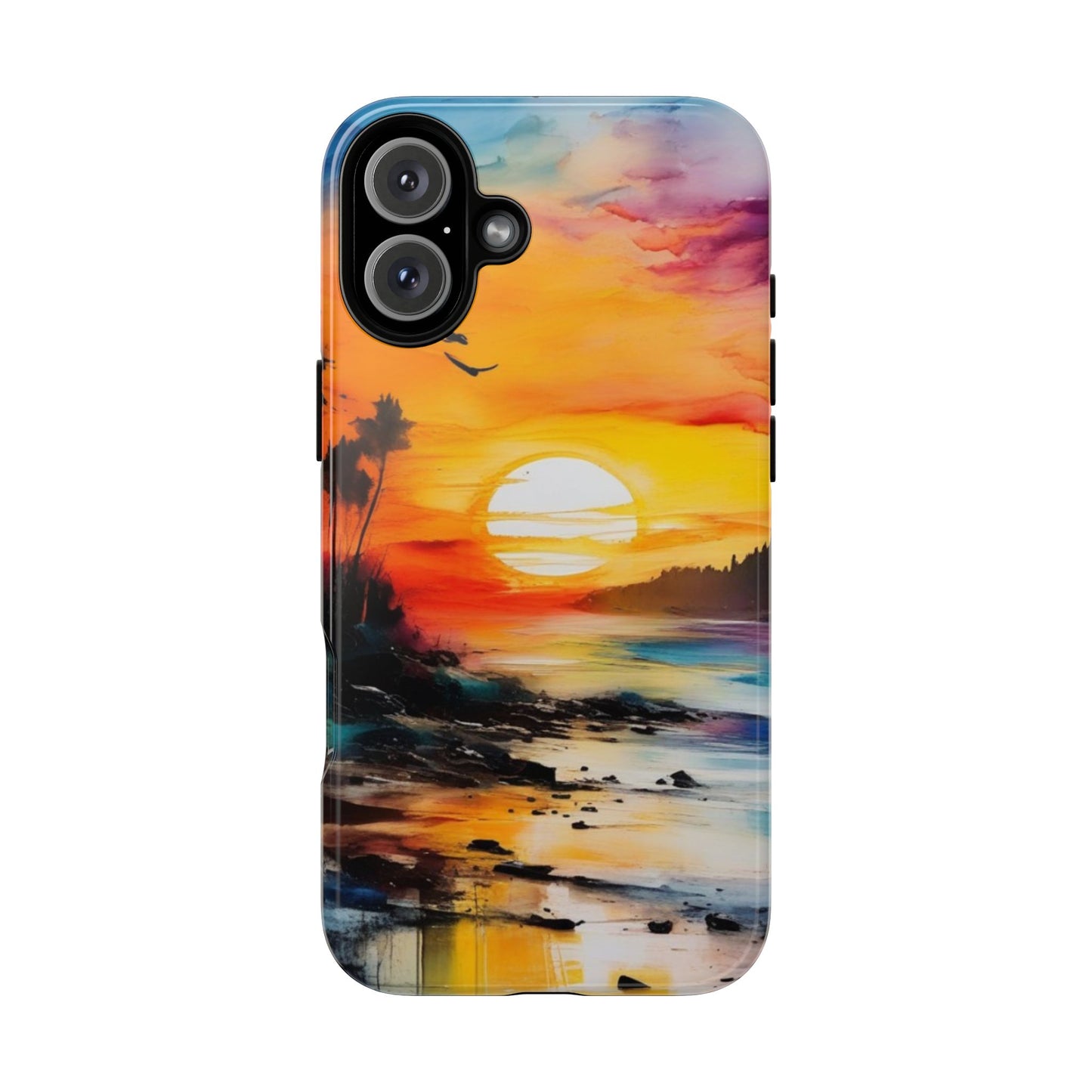 iPhone Tough Case Phone Case for iPhone 16/16 Plus/16 Pro/16 Pro Max – Dual Layer, Matte/Glossy Finish, Wireless Charging Compatible