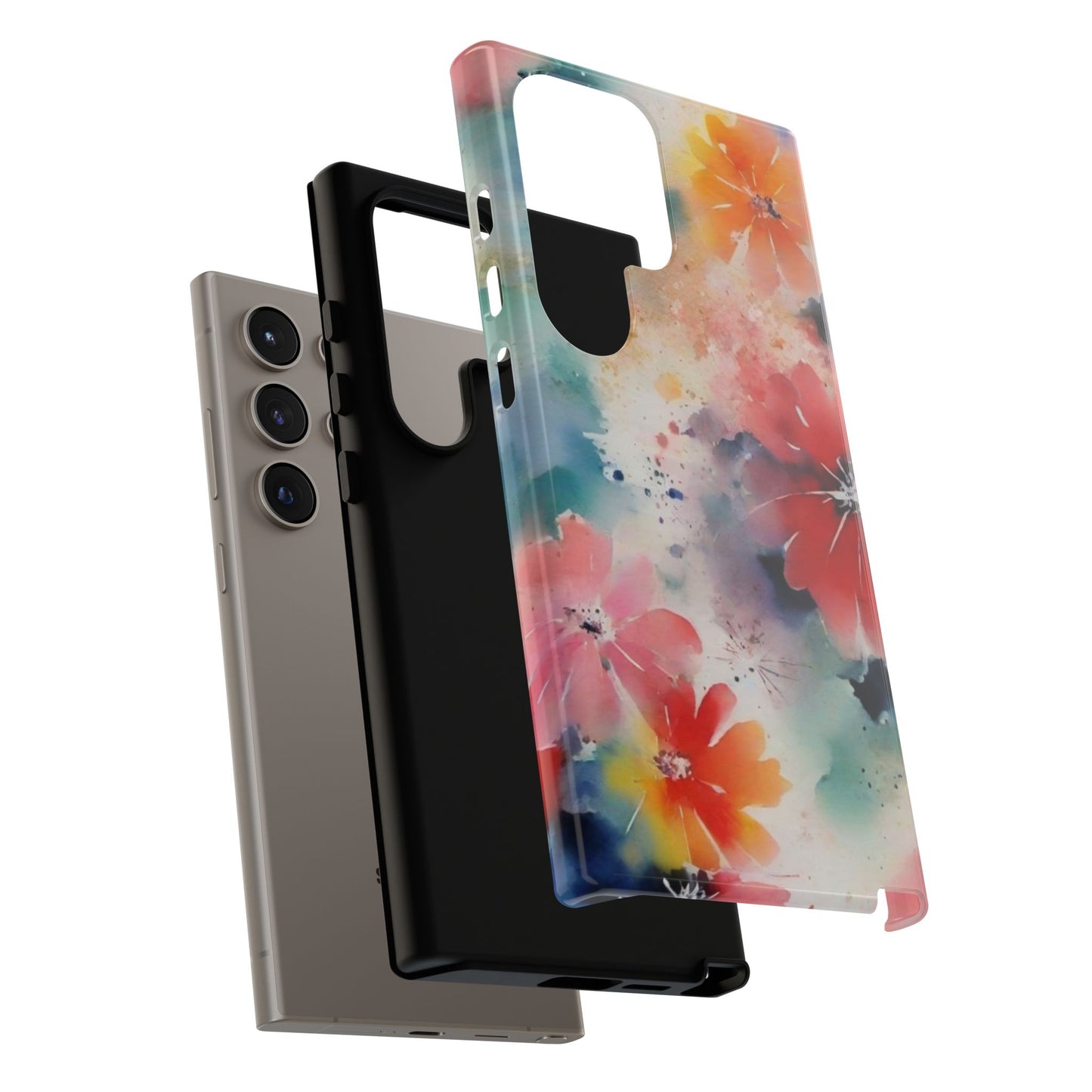 Tough Case Phone Case for Samsung Galaxy S25/S24 – Dual Layer, Matte/Glossy Finish, Wireless Charging Compatible
