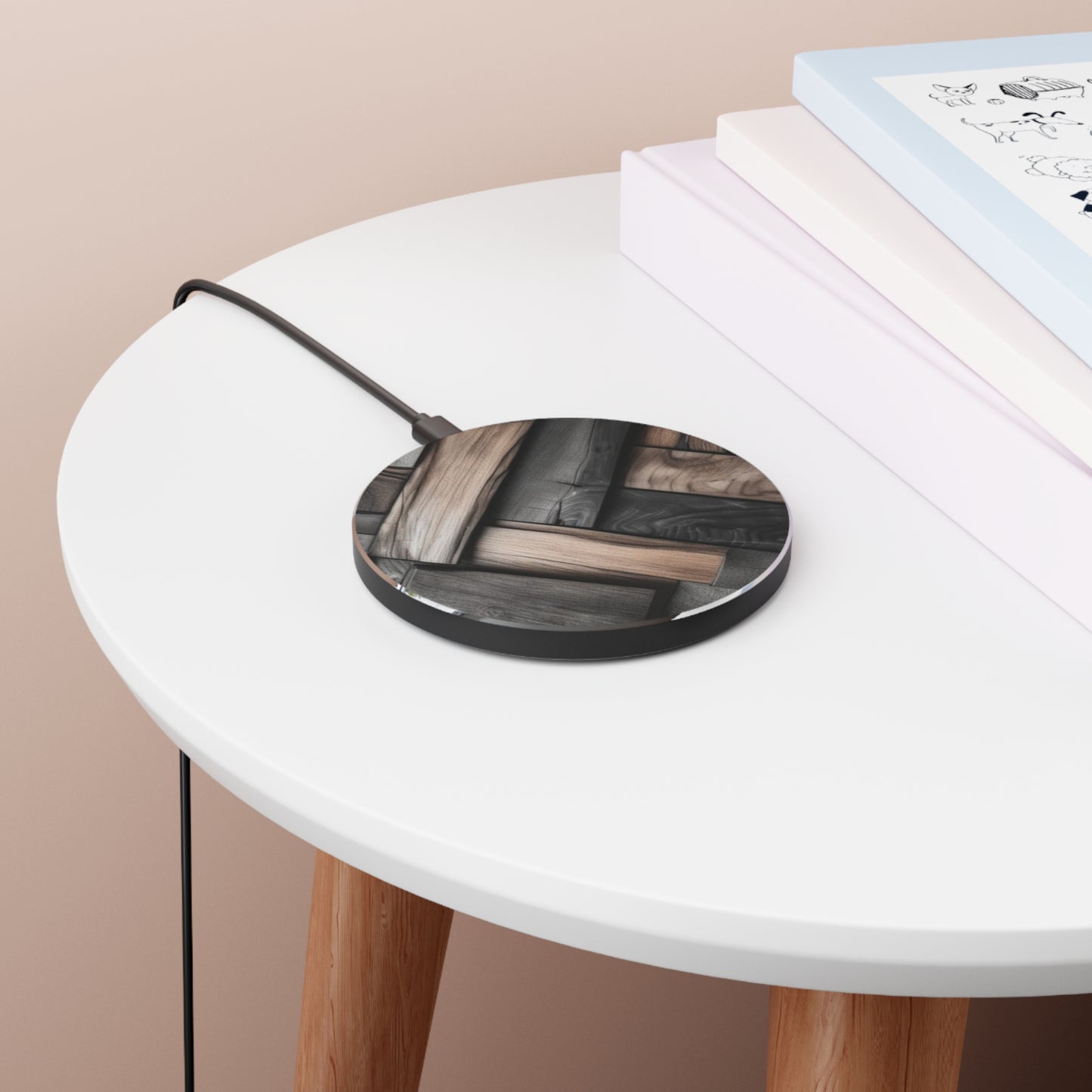 10W Fast Wireless Phone Charger – Qi-Certified for iPhone 16/15/14, Samsung Galaxy S25/S24/S23, Google Pixel 7/8/9 – Sleek, Compact Design with Micro USB Cable.