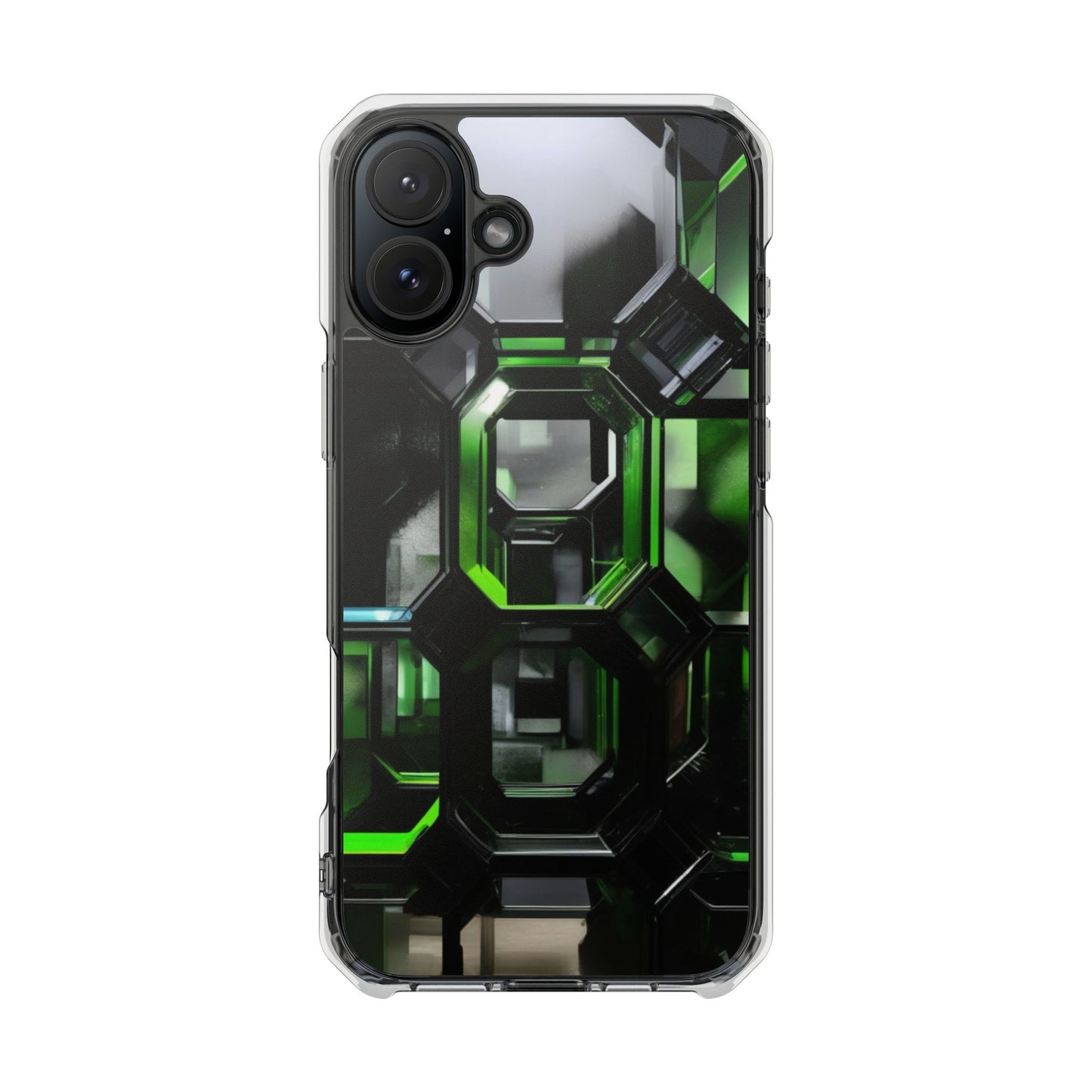Magnetic Phone Case for iPhone 16/15/14 | Stylish Clear Impact Case, Trendy Protection for iPhone, Unique Gifts for Tech Lovers, Modern Aesthetic