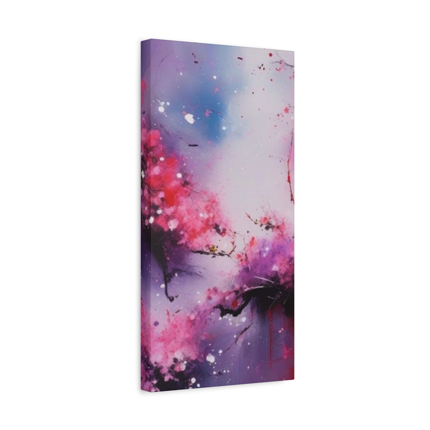 Abstract Art Canvas Print – Modern Wall Art, Cherry Blossoms, Mother's Day, Birthday, Digital Artwork, Matte Canvas, Ready to Hang, Home & Office Décor, Modern Wall Décor