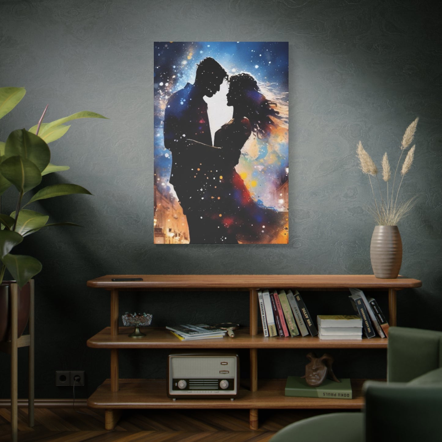 Abstract Art Canvas Print – Modern Wall Art, Digital Artwork, Matte Canvas, Ready to Hang, Home & Office Décor, Modern Wall Décor, Home Decoration, Couple Artwork, Unique Gift for Anniversary, Valentine's Day