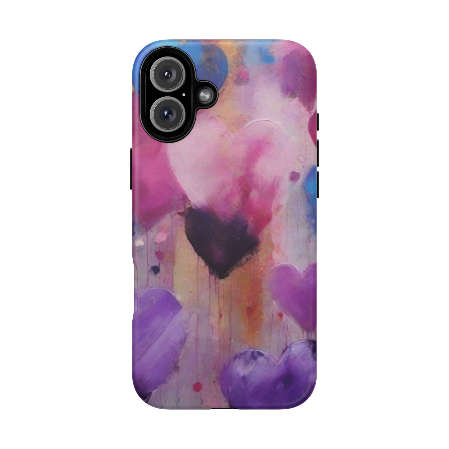 iPhone Tough Case Phone Case for iPhone 16, Samsung Galaxy S25 – Dual Layer, Matte/Glossy Finish, Wireless Charging Compatible