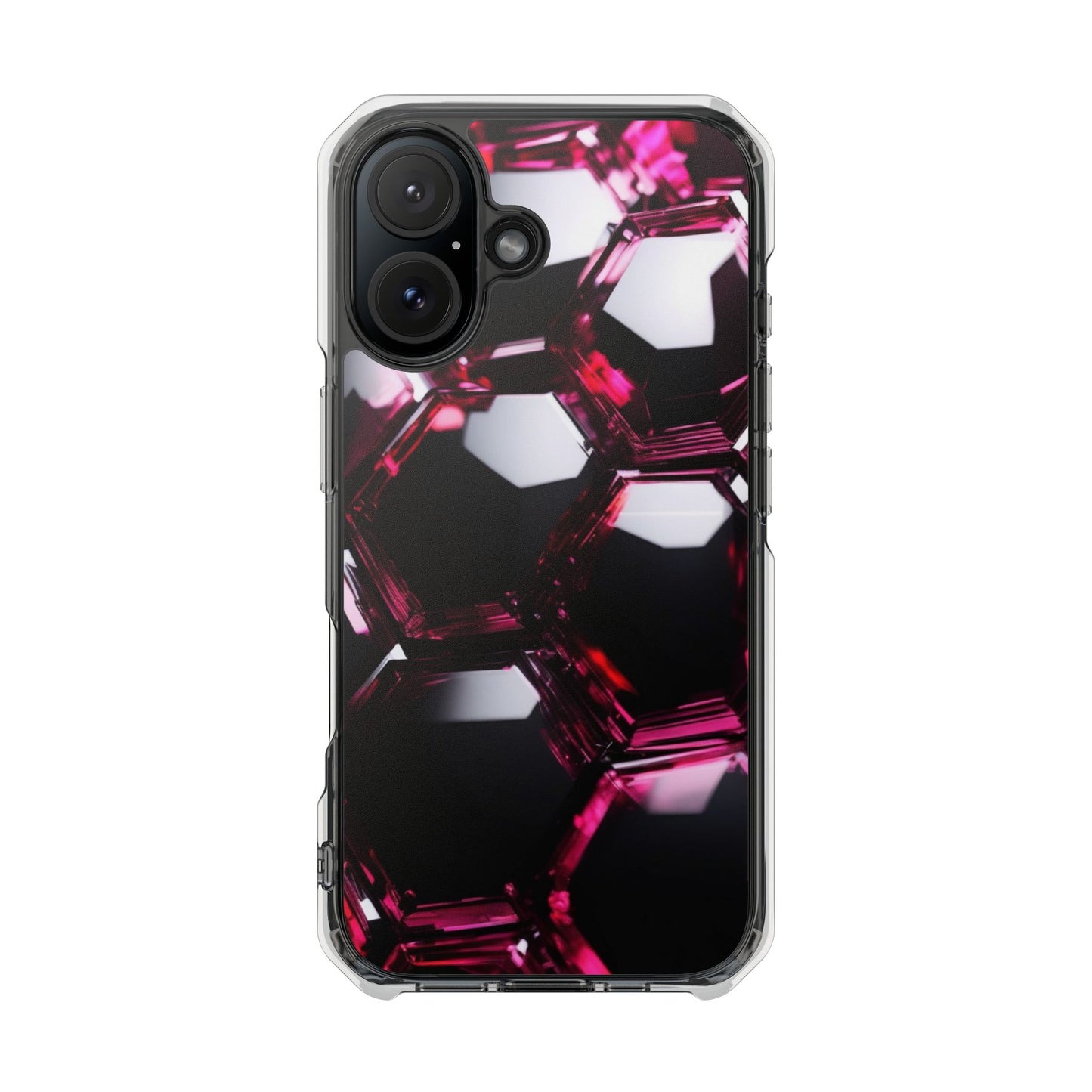 Magnetic Phone Case for iPhone 16/15/14 | Stylish Clear Impact Case, Trendy Protection for iPhone, Unique Gifts for Tech Lovers, Modern Aesthetic