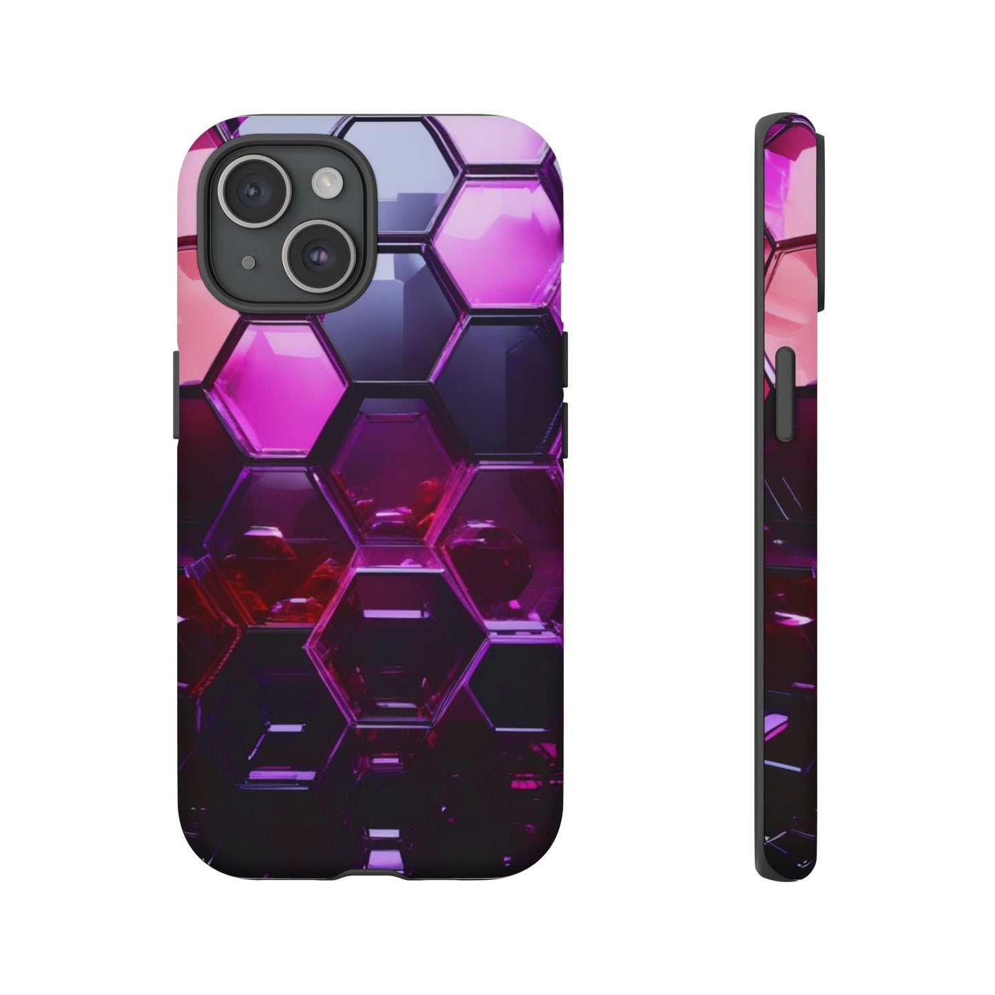 iPhone Tough Case Phone Case for iPhone 14\15\16 – Dual Layer, Matte/Glossy Finish, Wireless Charging Compatible