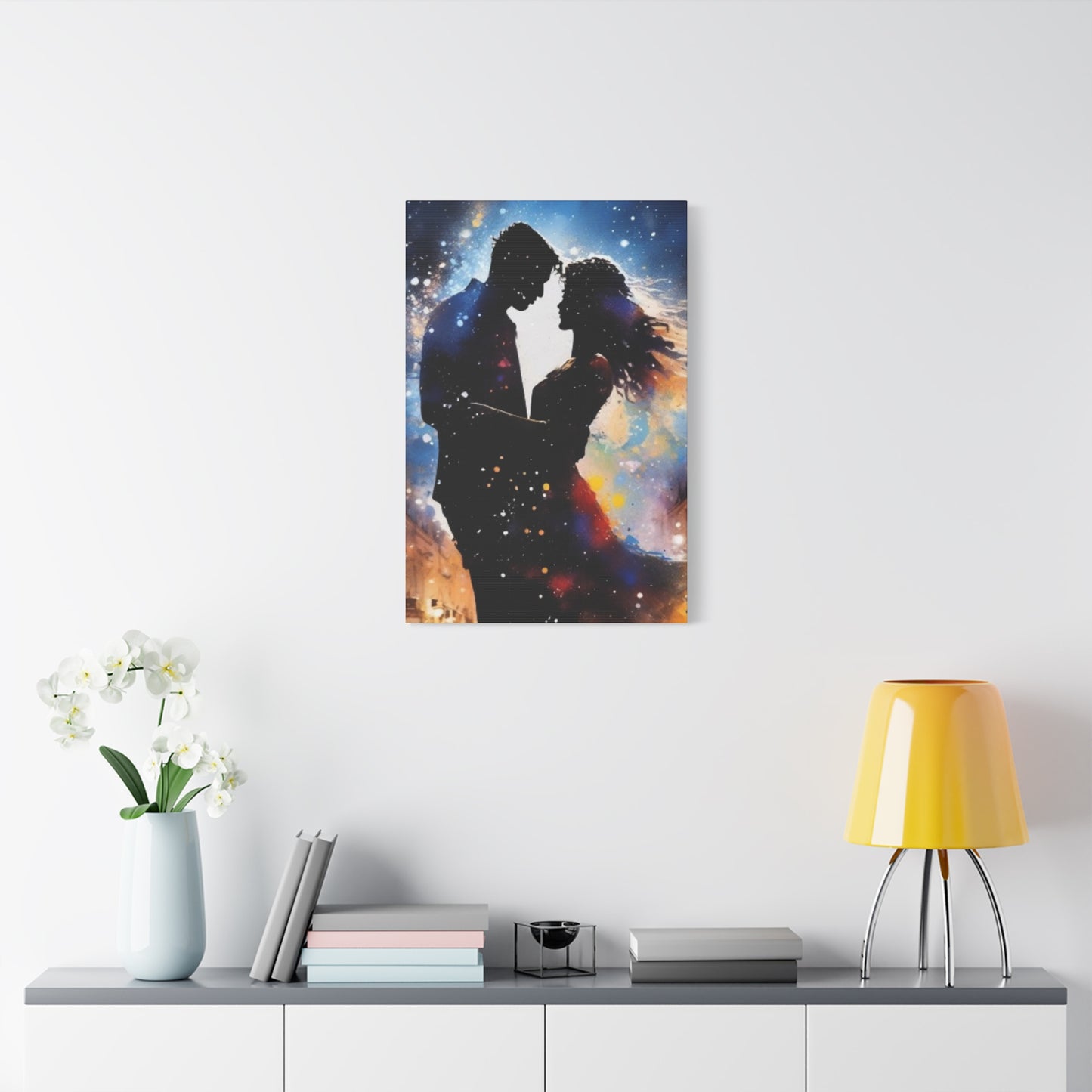 Abstract Art Canvas Print – Modern Wall Art, Digital Artwork, Matte Canvas, Ready to Hang, Home & Office Décor, Modern Wall Décor, Home Decoration, Couple Artwork, Unique Gift for Anniversary, Valentine's Day
