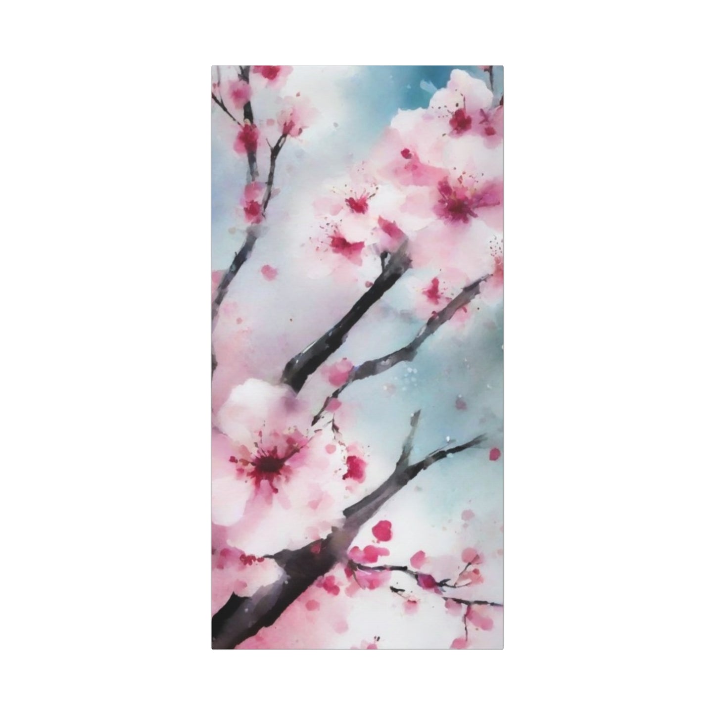 Abstract Art Canvas Print – Modern Wall Art, Digital Artwork, Matte Canvas, Ready to Hang, Home & Office Décor, Modern Wall Décor, Cherry Blossom Canvas Art - Floral Wall Decor