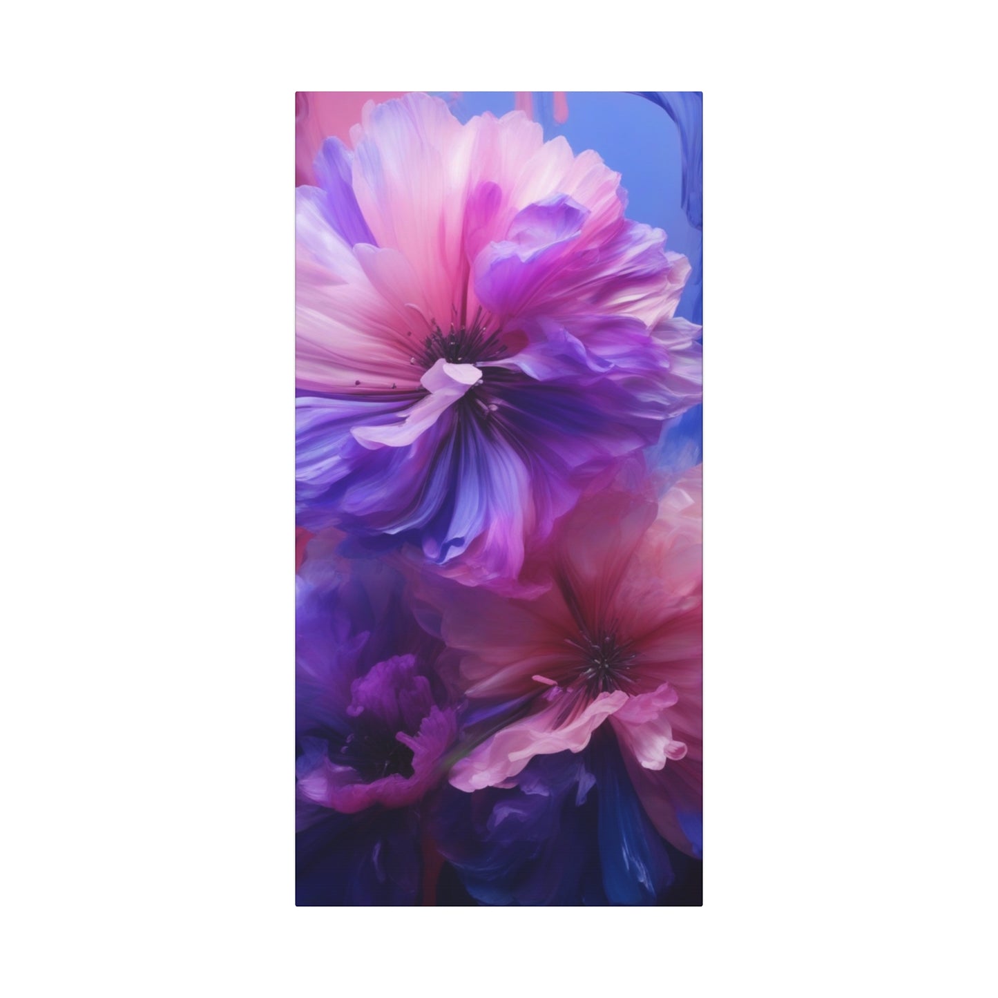 Abstract Art Canvas Print – Modern Wall Art, Digital Artwork, Matte Canvas, Ready to Hang, Home & Office Décor, Modern Wall Décor, Vibrant Floral Canvas Wall Art - Matte Stretched Decor for Home
