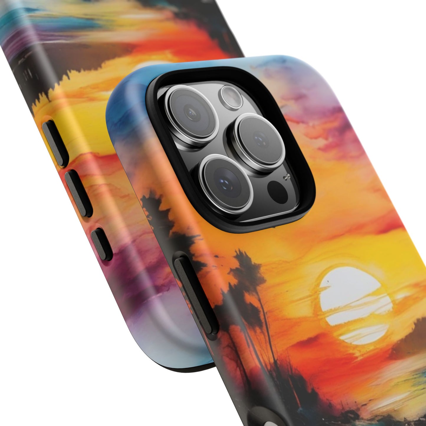 iPhone Tough Case Phone Case for iPhone 16/16 Plus/16 Pro/16 Pro Max – Dual Layer, Matte/Glossy Finish, Wireless Charging Compatible