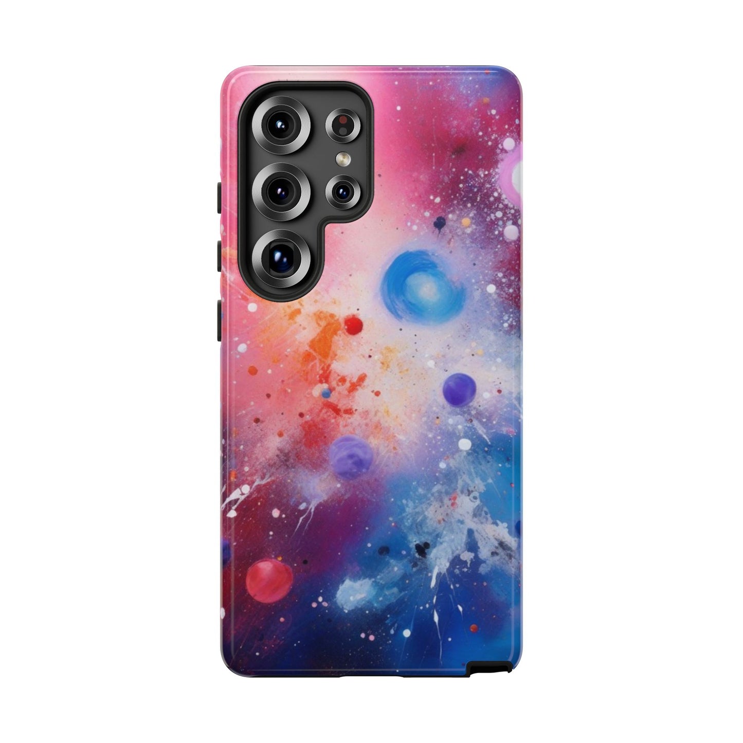 Tough Case Phone Case for Samsung Galaxy S25/S24 – Dual Layer, Matte/Glossy Finish, Wireless Charging Compatible, Cosmic Phone Case - Galaxy Inspired
