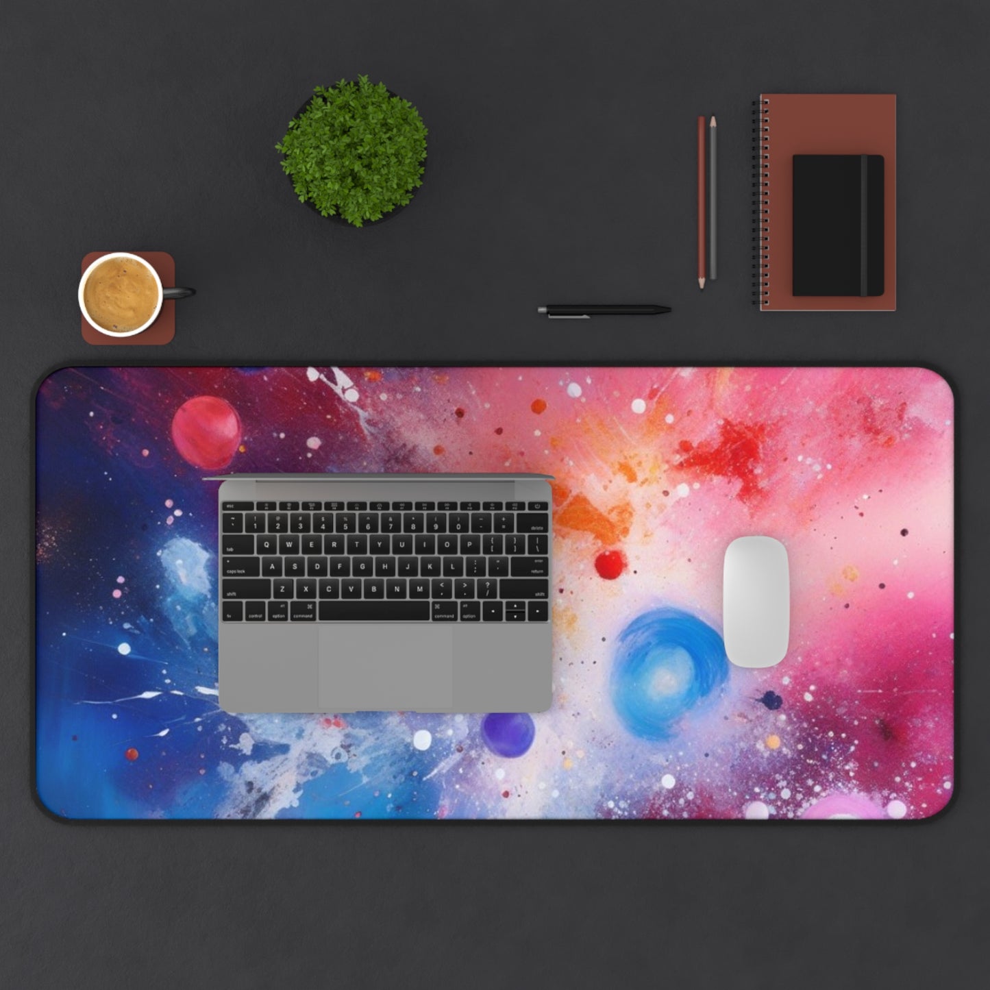 Large Gaming Mouse Pad – Premium Mouse Pad & Tech Accessory for Home & Office, Premium Desk Mat, Gaming Mouse Pad, Non-slip, Cosmic Galaxy Desk Mat - Vibrant Space Design for Home Office or Gaming