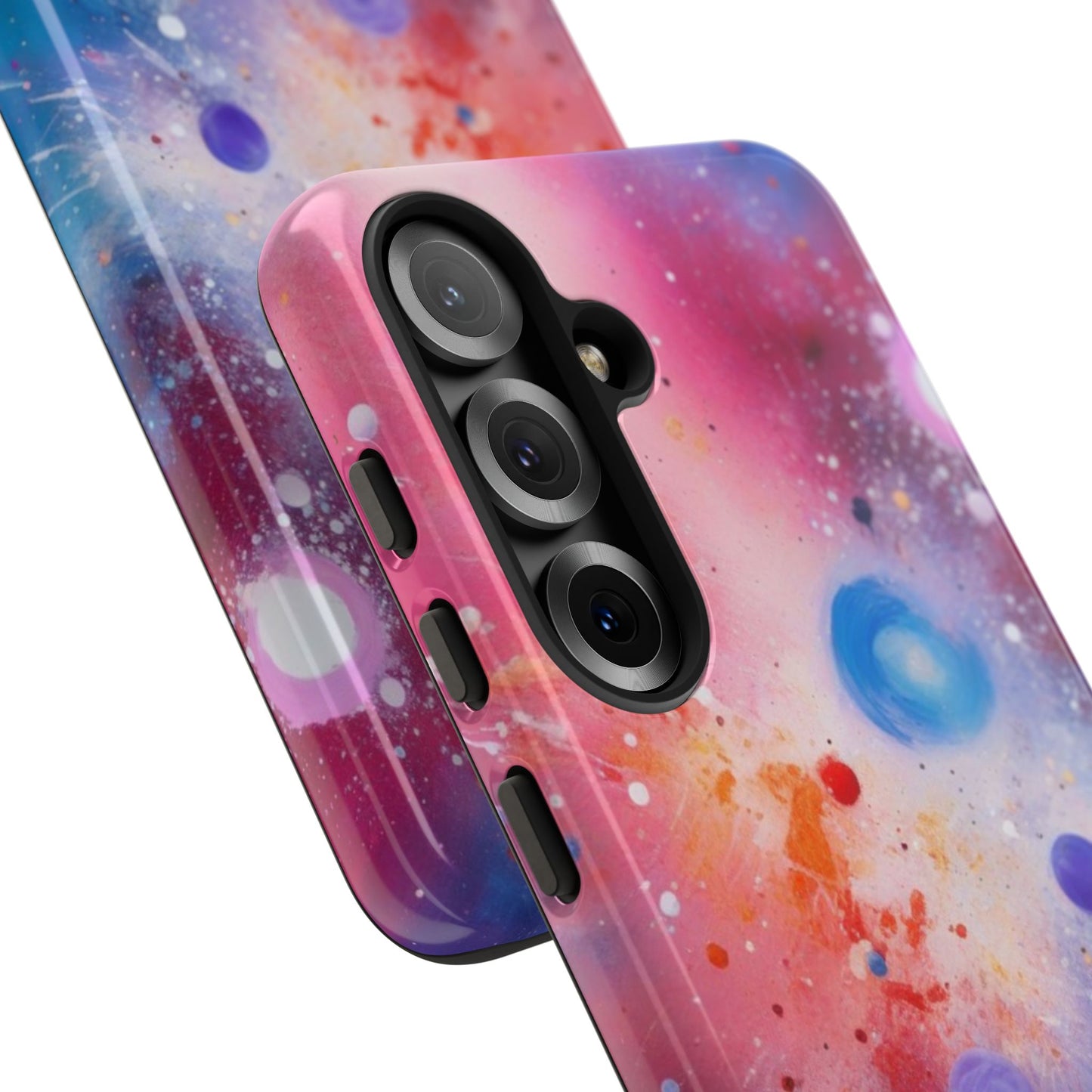 Tough Case Phone Case for Samsung Galaxy S25/S24 – Dual Layer, Matte/Glossy Finish, Wireless Charging Compatible, Cosmic Phone Case - Galaxy Inspired