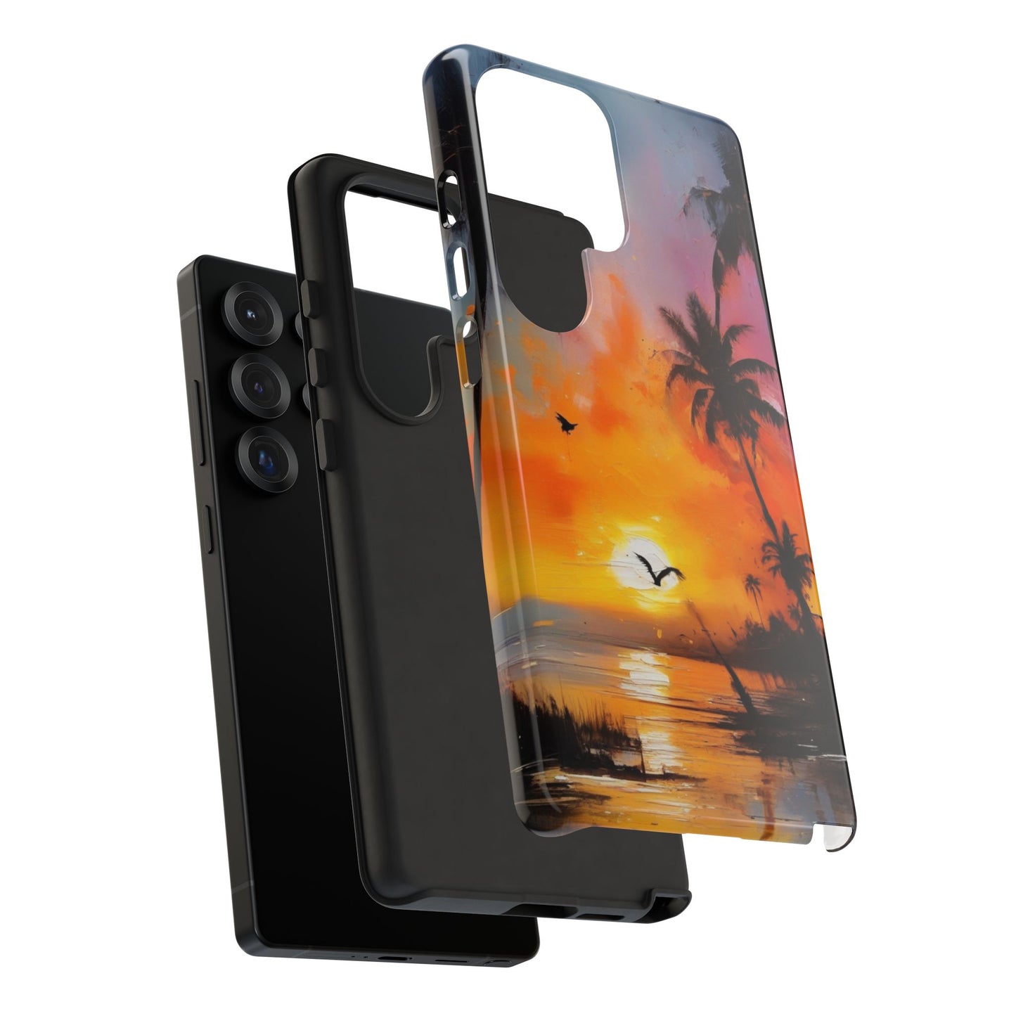 Tough Case Phone Case for Samsung Galaxy S25/S24 – Dual Layer, Matte/Glossy Finish, Wireless Charging Compatible