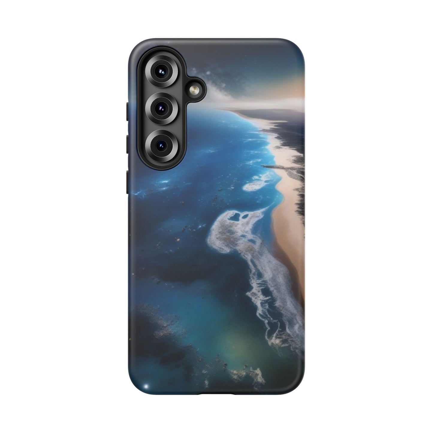 Tough Case Phone Case for Samsung Galaxy S25/S24 – Dual Layer, Matte/Glossy Finish, Wireless Charging CompatibleOcean Wave Phone Case - Tough, Stylish Protection for Beach Lovers