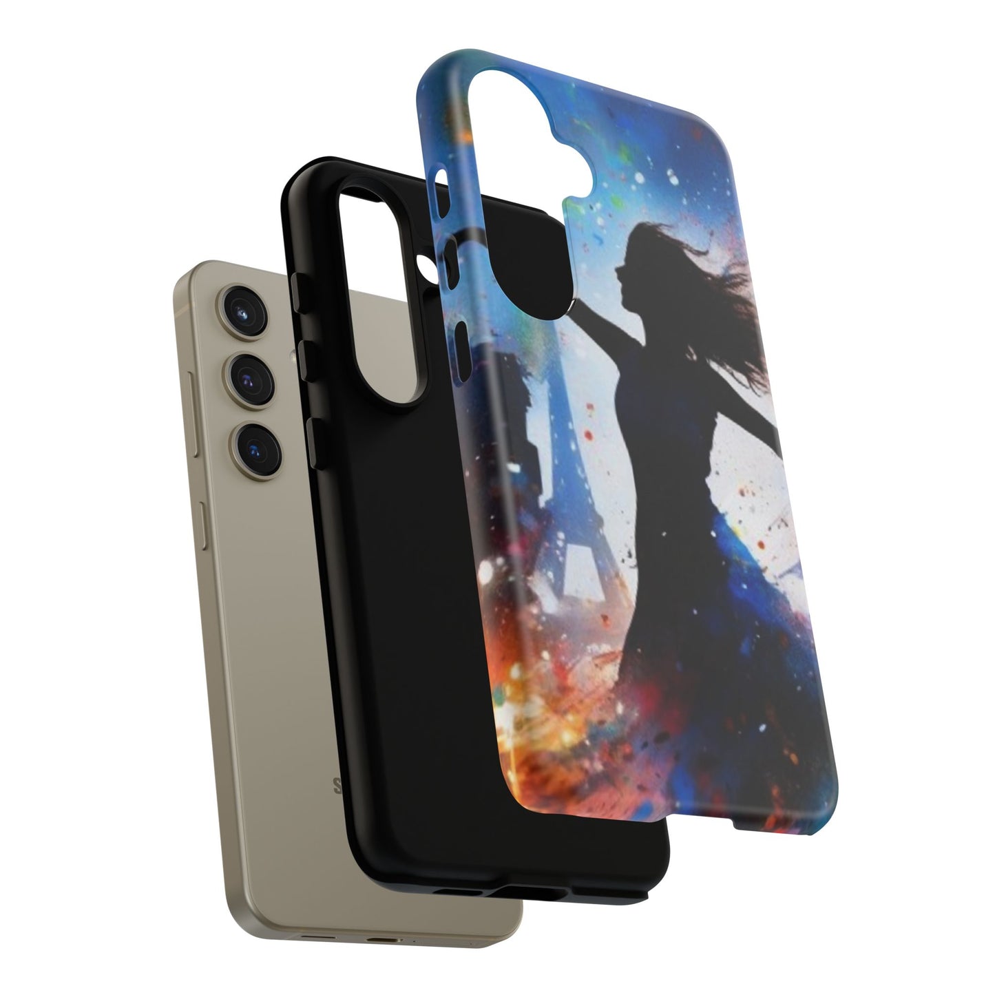 Tough Case Phone Case for Samsung Galaxy S 24/S25 – Dual Layer, Matte/Glossy Finish, Wireless Charging Compatible