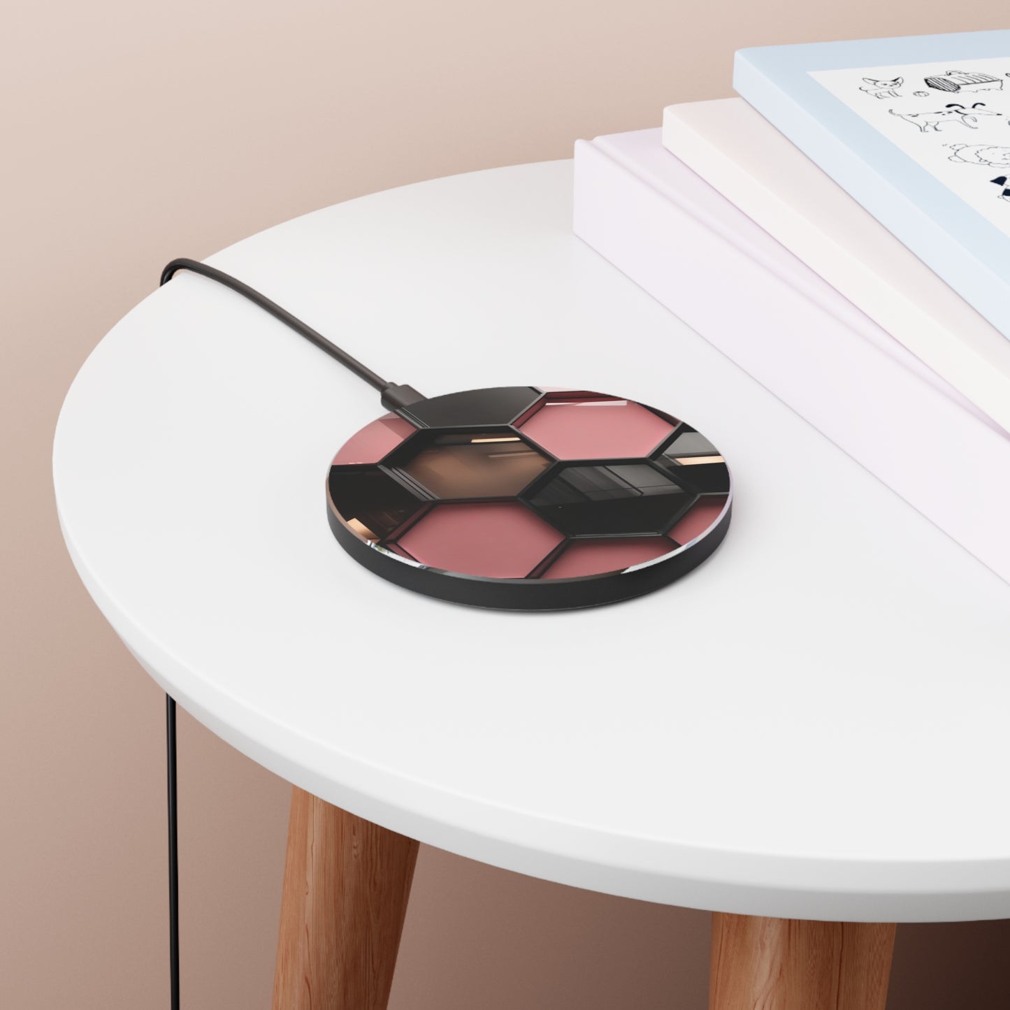 10W Fast Wireless Phone Charger – Qi-Certified for iPhone 16/15/14, Samsung Galaxy S25/S24/S23, Google Pixel 7/8/9 – Sleek, Compact Design with Micro USB Cable.