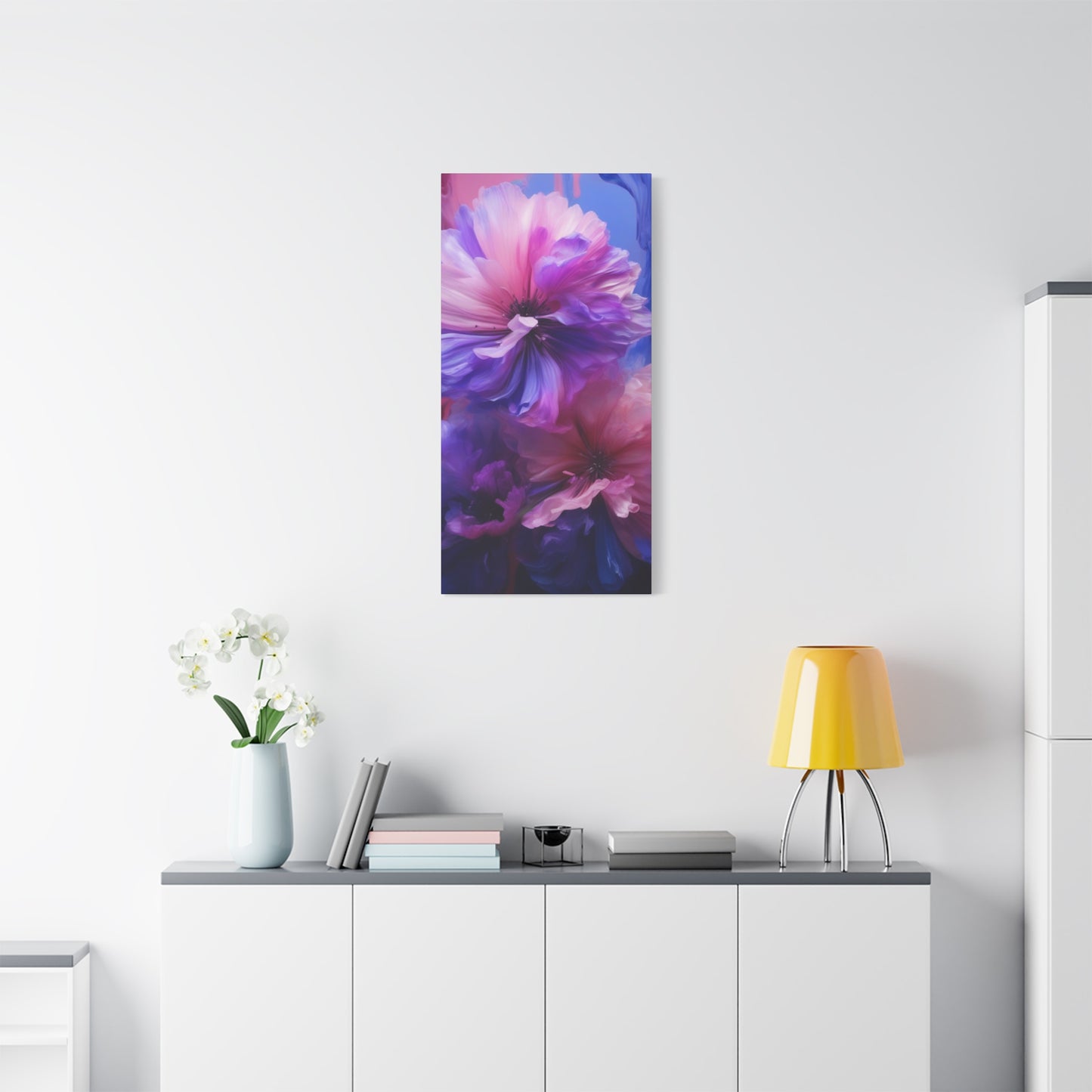 Abstract Art Canvas Print – Modern Wall Art, Digital Artwork, Matte Canvas, Ready to Hang, Home & Office Décor, Modern Wall Décor, Vibrant Floral Canvas Wall Art - Matte Stretched Decor for Home