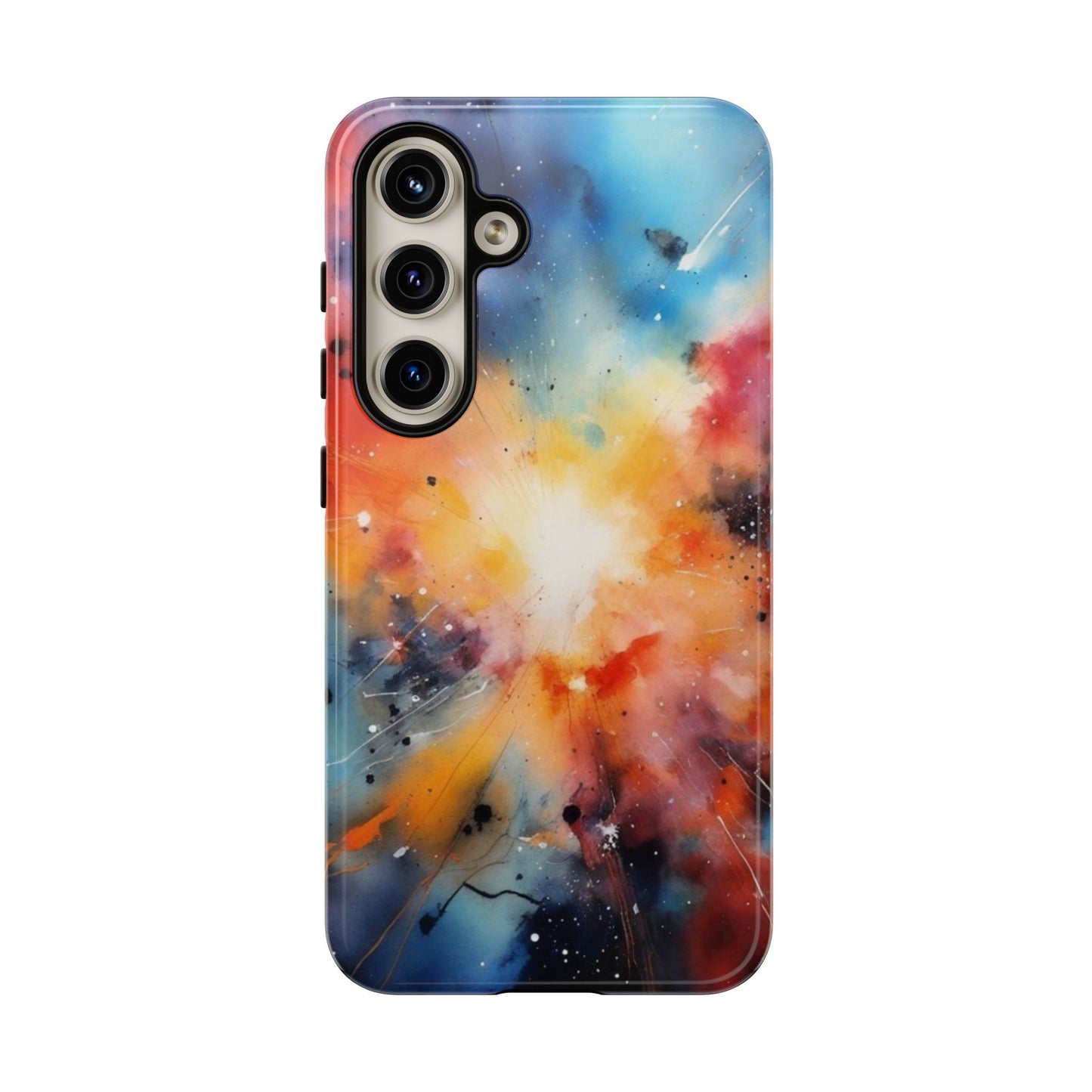 Tough Case Phone Case for Samsung Galaxy S25/S24 – Dual Layer, Matte/Glossy Finish, Wireless Charging Compatible, Galaxy Art Phone Case - Tough and Stylish Protection for Your Device