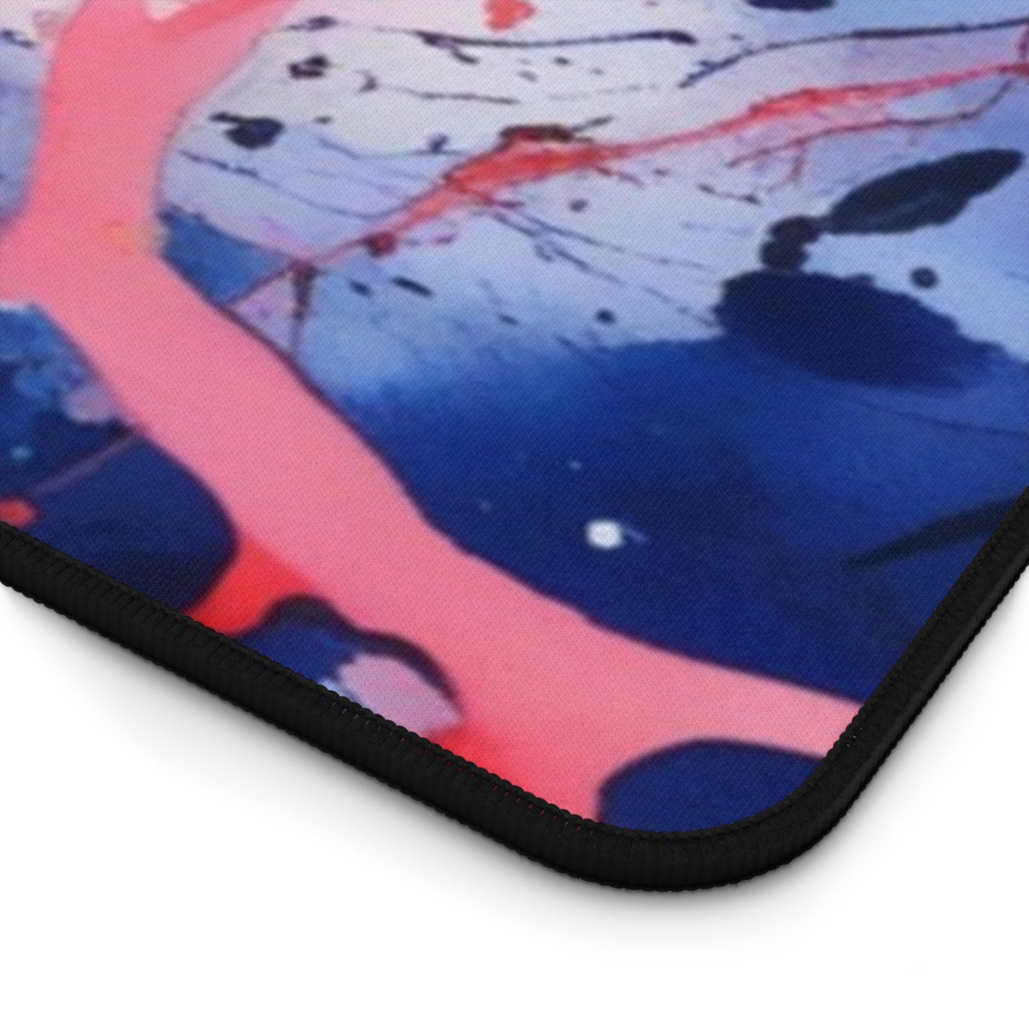 Large Gaming Mouse Pad – Premium Mouse Pad & Tech Accessory for Home & Office, Premium Desk Mat, Gaming Mouse Pad, Non-slip. Abstract Splash Desk Mat — Red & Blue Artistic Mouse Pad