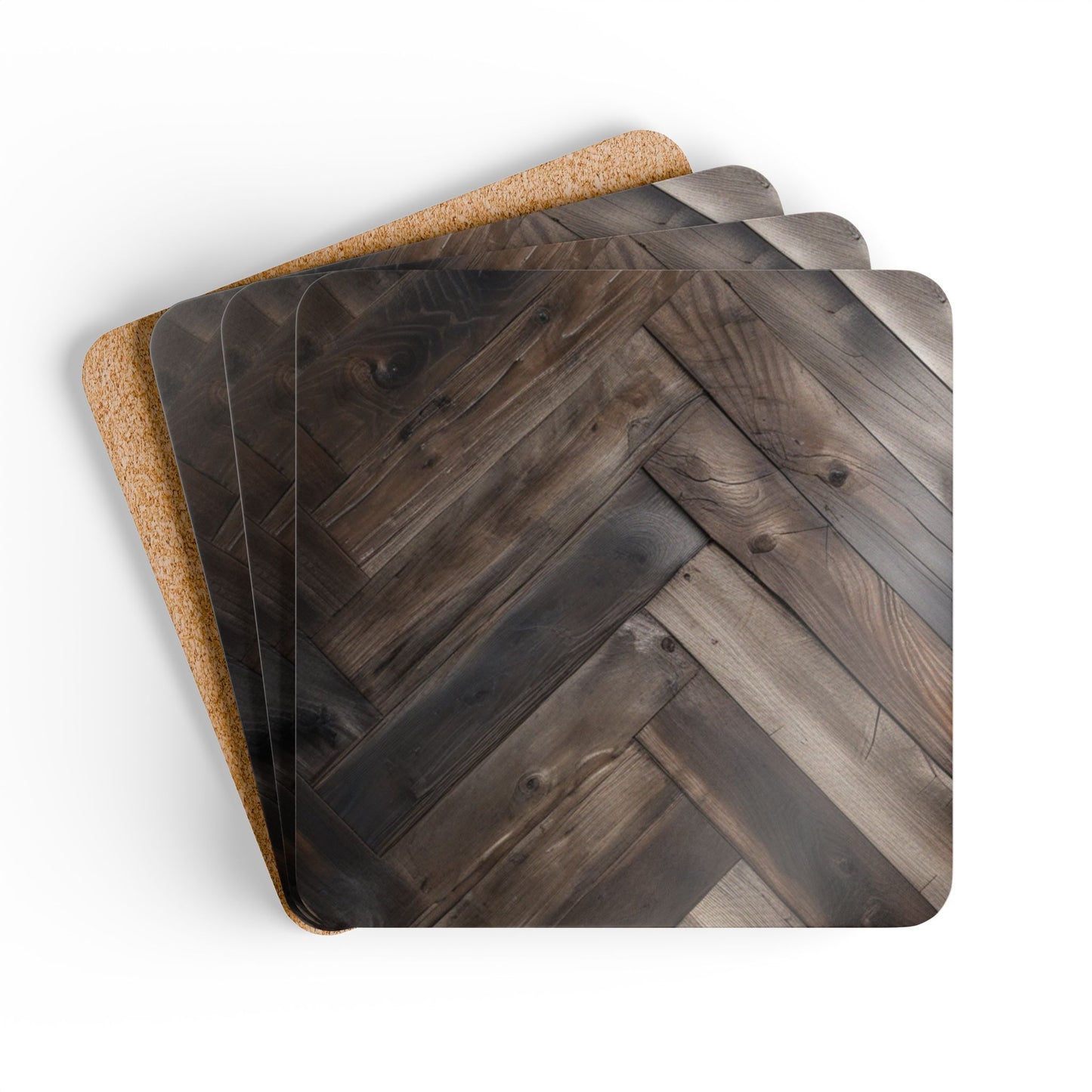 Rustic Corkwood Coaster Set - Perfect for Home Decor & Hostess Gifts