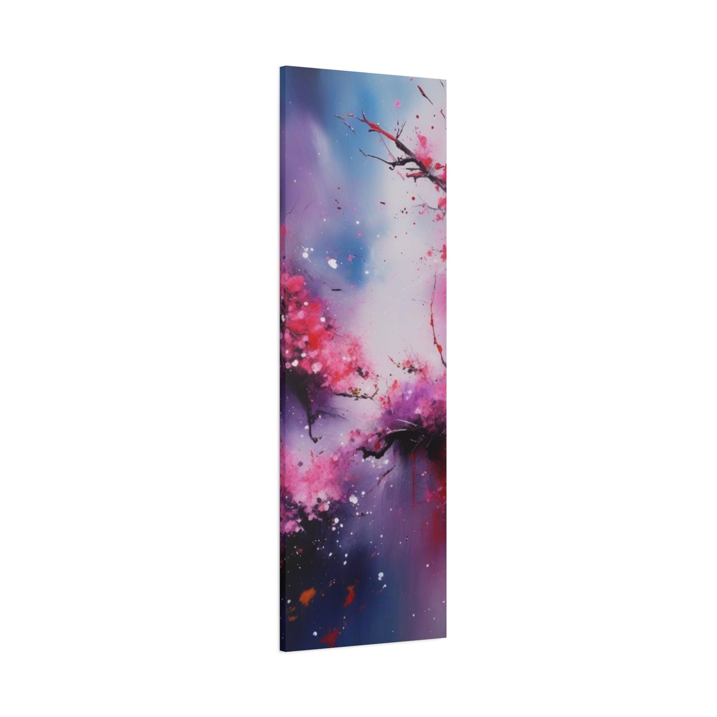 Abstract Art Canvas Print – Modern Wall Art, Cherry Blossoms, Mother's Day, Birthday, Digital Artwork, Matte Canvas, Ready to Hang, Home & Office Décor, Modern Wall Décor