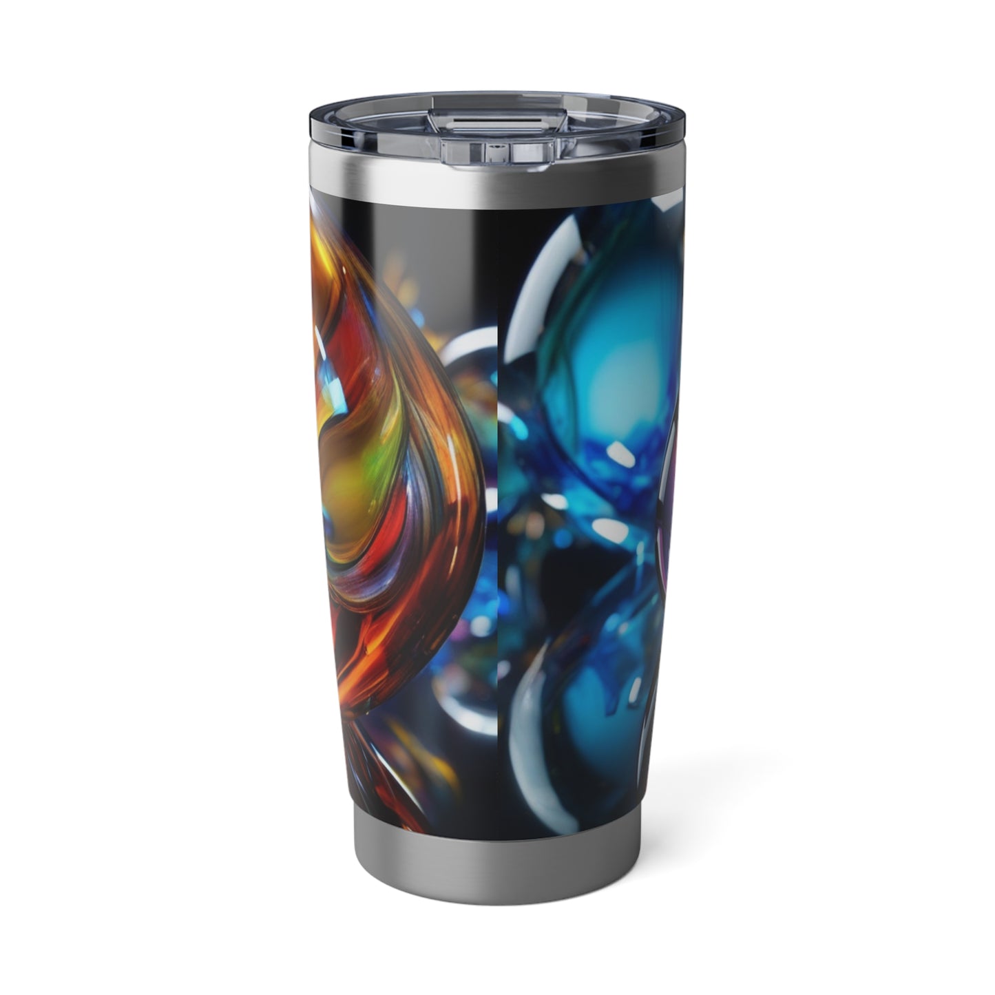 Vagabond 20oz Tumbler - Insulated Stainless Steel Travel Tumbler, Spill-Resistant, Double-Wall, Car Cup Holder Friendly. Abstract 20oz Tumbler | Unique Travel Mug, Vibrant Drinkware, Gift for Artists, Everyday Use
