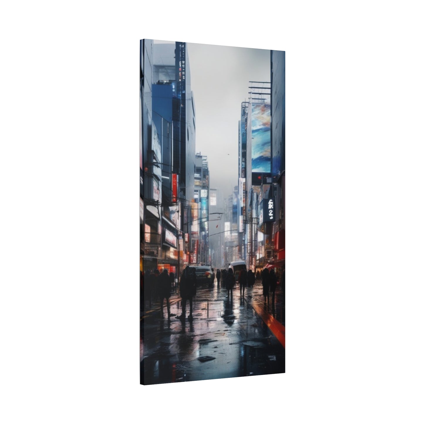 Abstract Art Canvas Print – Modern Wall Art, Digital Artwork, Matte Canvas, Ready to Hang, Home & Office Décor, Modern Wall Décor, Urban Nightlife Canvas Art - Modern Cityscape Wall Decor