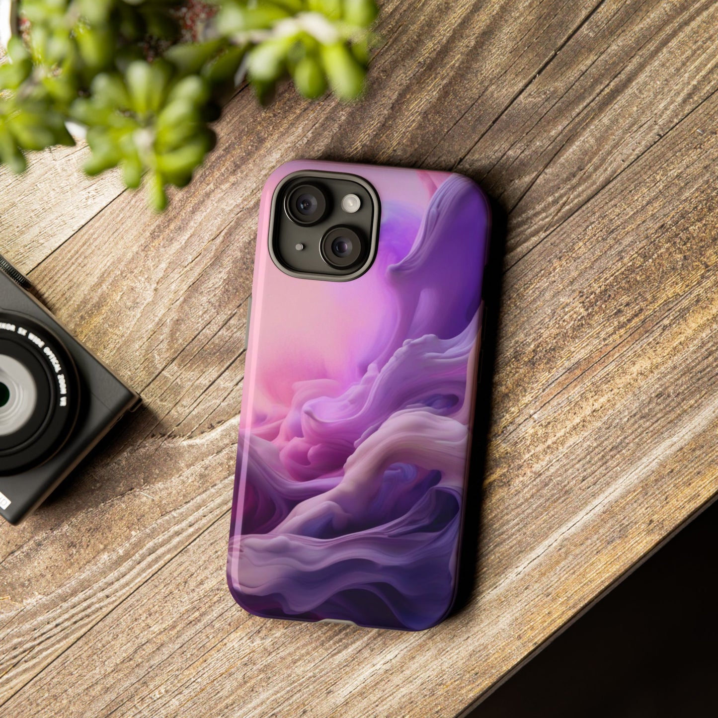 iPhone Tough Case Phone Case for iPhone 14\15\16 – Dual Layer, Matte/Glossy Finish, Wireless Charging Compatible