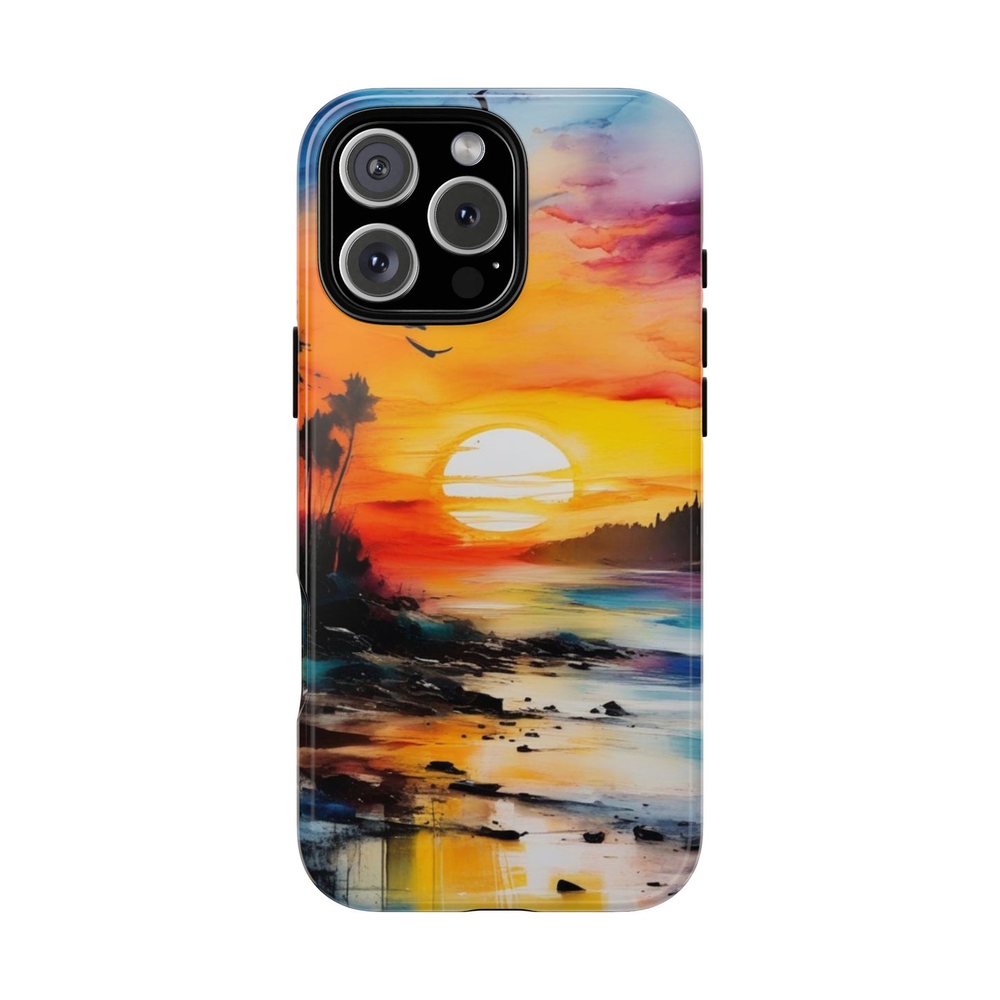 iPhone Tough Case Phone Case for iPhone 16/16 Plus/16 Pro/16 Pro Max – Dual Layer, Matte/Glossy Finish, Wireless Charging Compatible