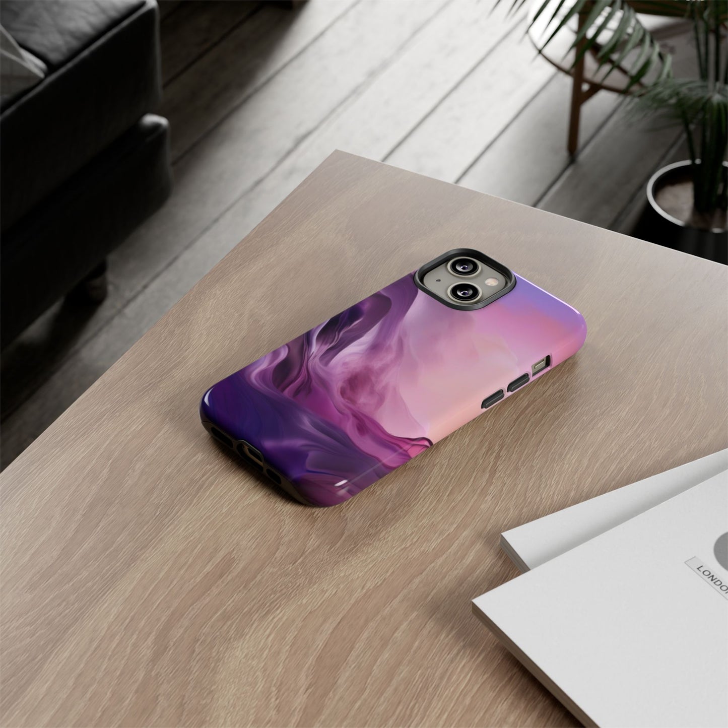 iPhone Tough Case Phone Case for iPhone 14\15\16 – Dual Layer, Matte/Glossy Finish, Wireless Charging Compatible