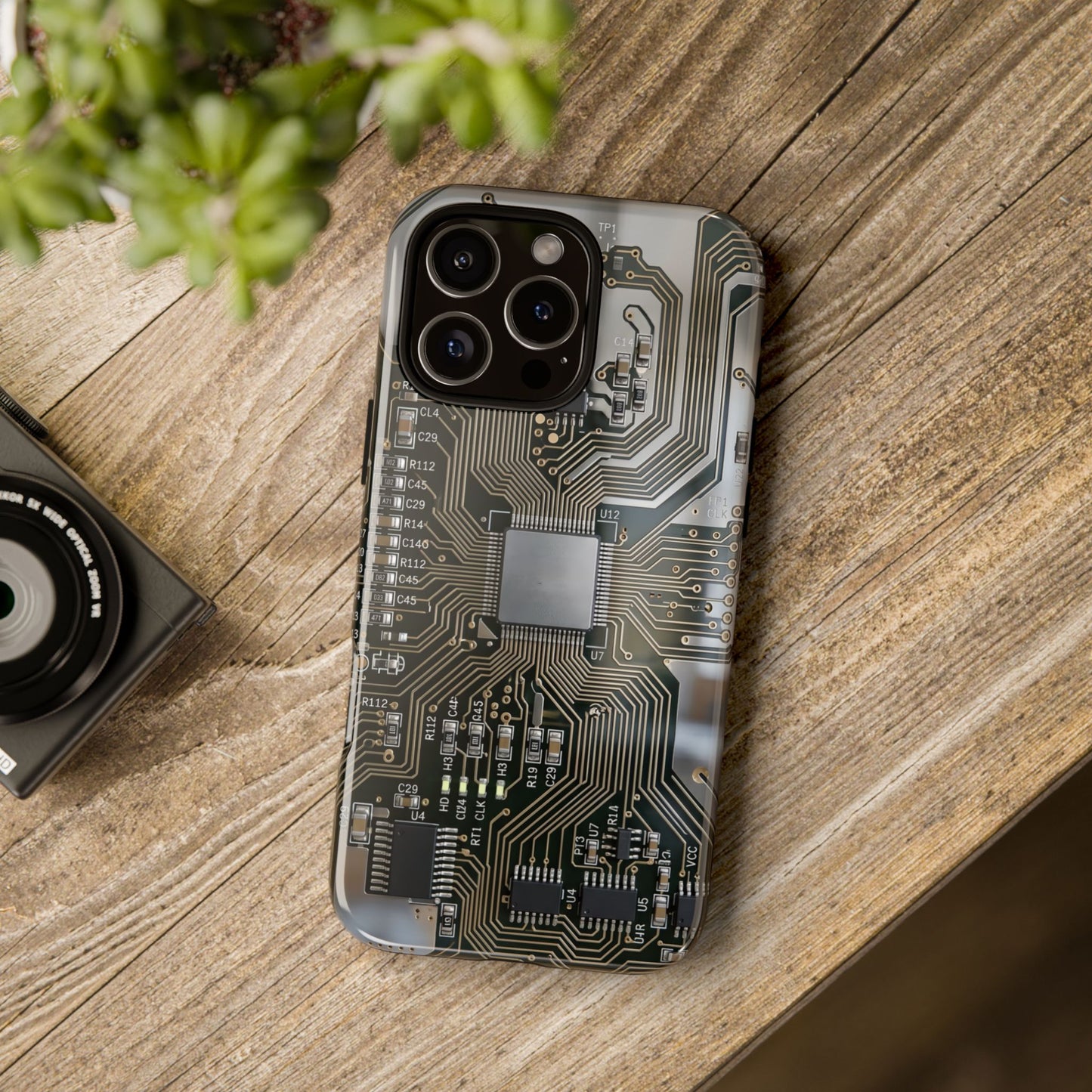 iPhone Tough Cases Phone Cases for iPhone 14\15\16\17 – Dual Layer, Matte/Glossy Finish, Wireless Charging Compatible. Circuit Board Tough Phone Case — Tech-Inspired Protective iPhone Cover