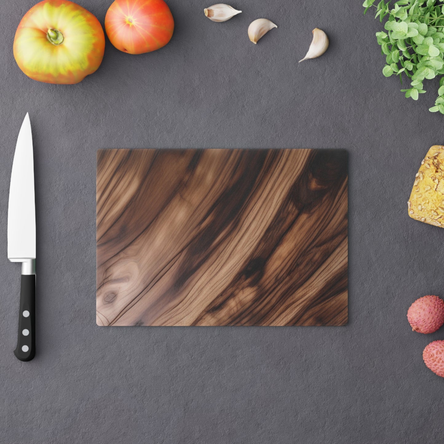 Tempered Glass Cutting Board – Hygienic, Scratch-Resistant, Dishwasher-Safe | Modern Kitchen Essential - Perfect for Weddings, Housewarming, Cooking, Charcuterie, Holiday Gifts