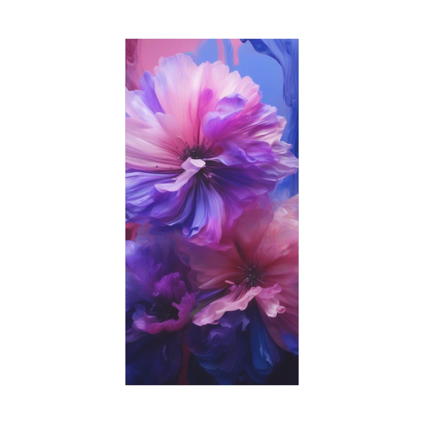 Abstract Art Canvas Print – Modern Wall Art, Digital Artwork, Matte Canvas, Ready to Hang, Home & Office Décor, Modern Wall Décor, Vibrant Floral Canvas Wall Art - Matte Stretched Decor for Home