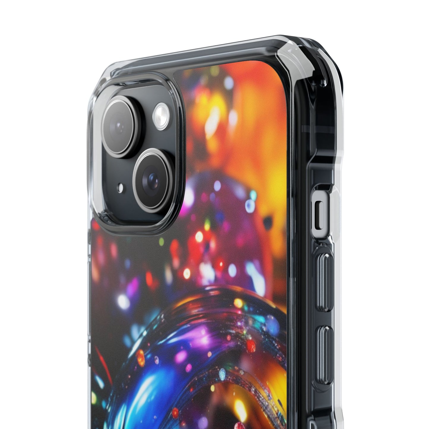 Magnetic Phone Case for iPhone 16/15/14 | Stylish Clear Impact Case, Trendy Protection for iPhone, Unique Gifts for Tech Lovers, Modern Aesthetic
