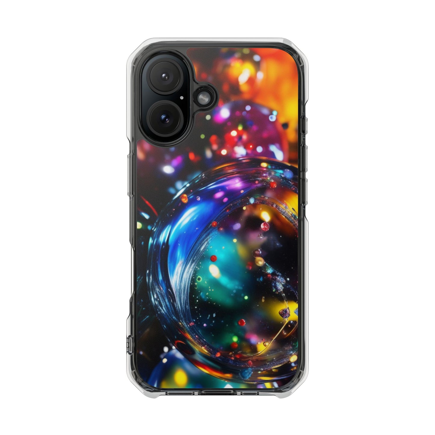 Magnetic Phone Case for iPhone 16/15/14 | Stylish Clear Impact Case, Trendy Protection for iPhone, Unique Gifts for Tech Lovers, Modern Aesthetic
