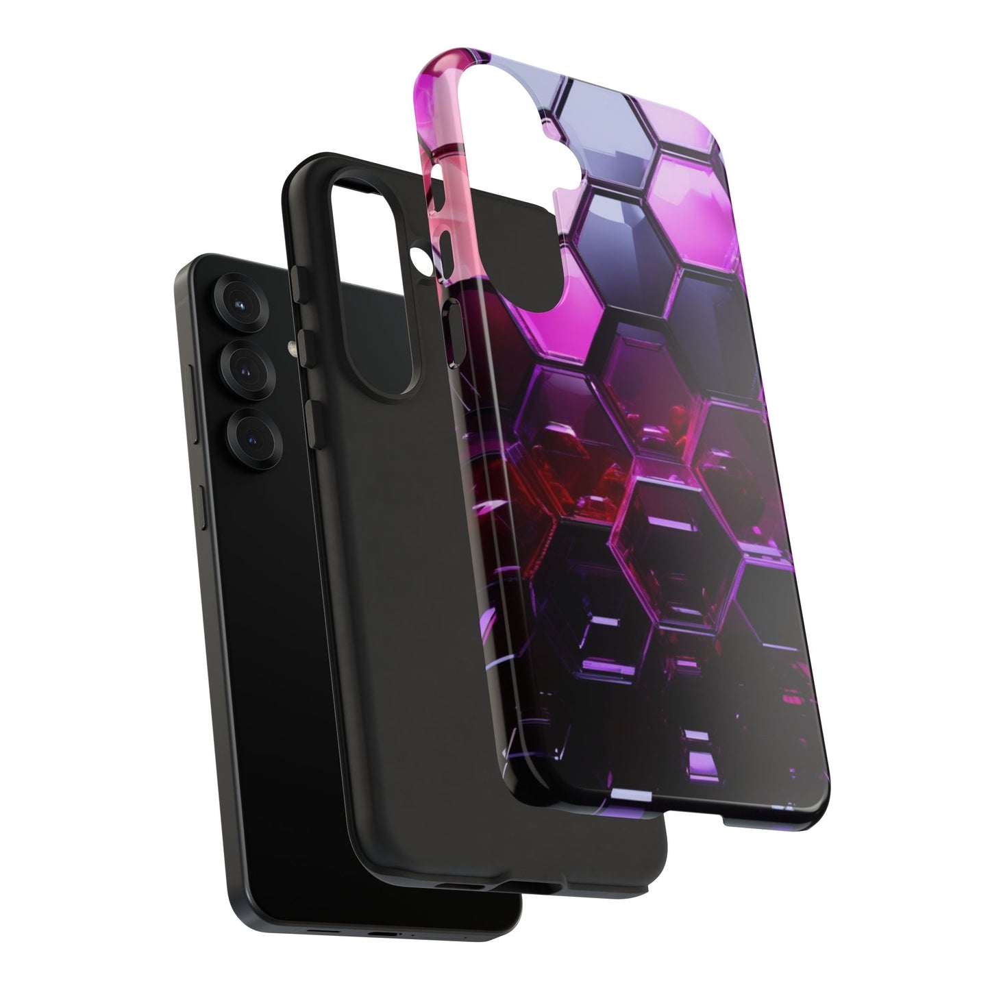 Tough Case Phone Case for Samsung Galaxy S25/S24 – Dual Layer, Matte/Glossy Finish, Wireless Charging Compatible