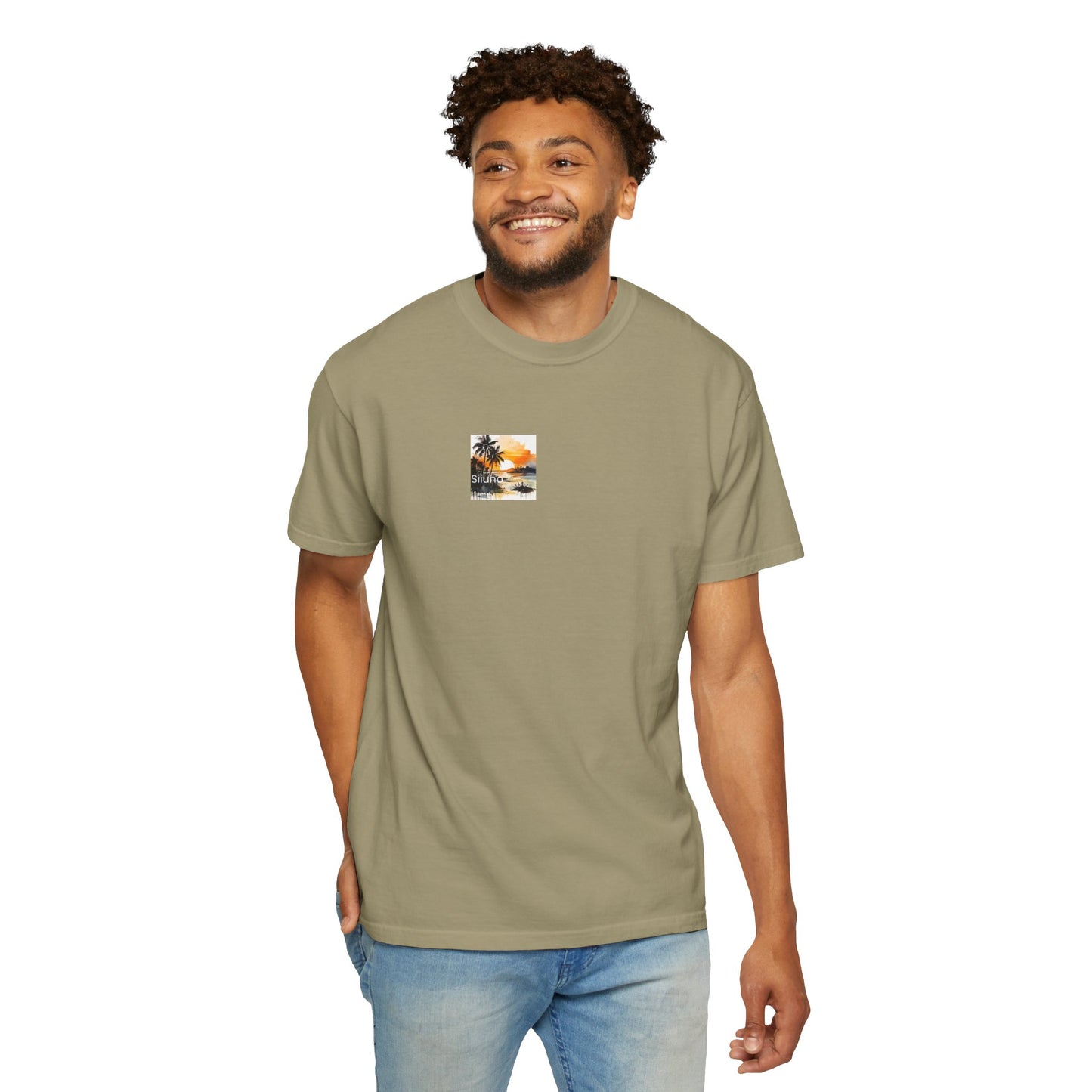 Tropical Sunset T-shirt | Unisex Garment-Dyed Tee | Beach Vibe, Summer Fashion, Vacation Essential, Gift Idea, Relaxed Style