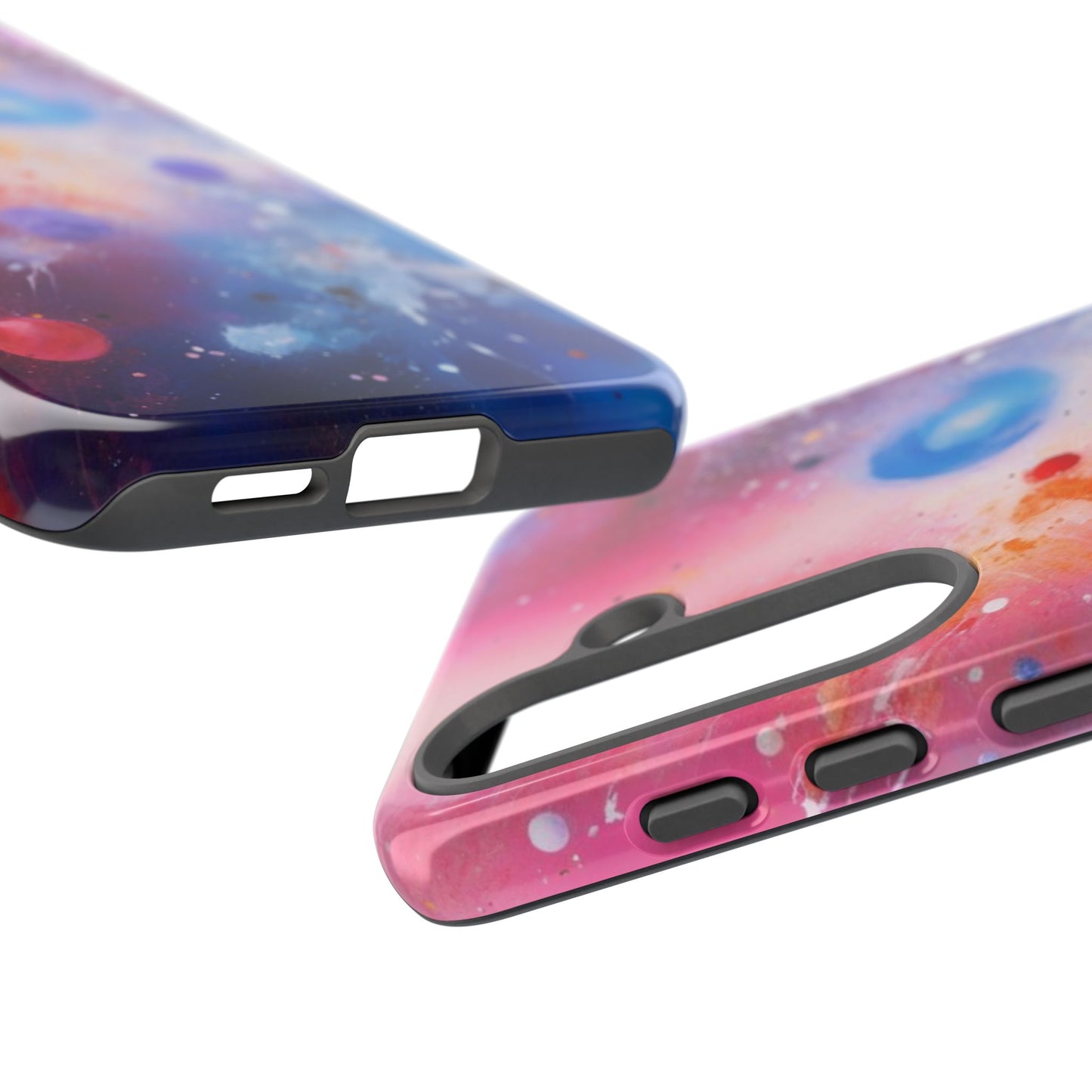 Tough Case Phone Case for Samsung Galaxy S25/S24 – Dual Layer, Matte/Glossy Finish, Wireless Charging Compatible, Cosmic Phone Case - Galaxy Inspired