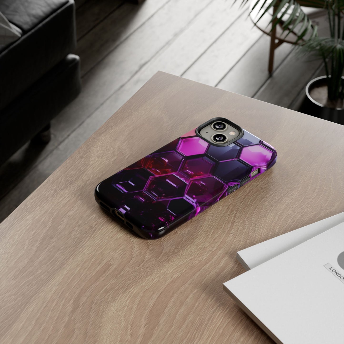 iPhone Tough Case Phone Case for iPhone 14\15\16 – Dual Layer, Matte/Glossy Finish, Wireless Charging Compatible