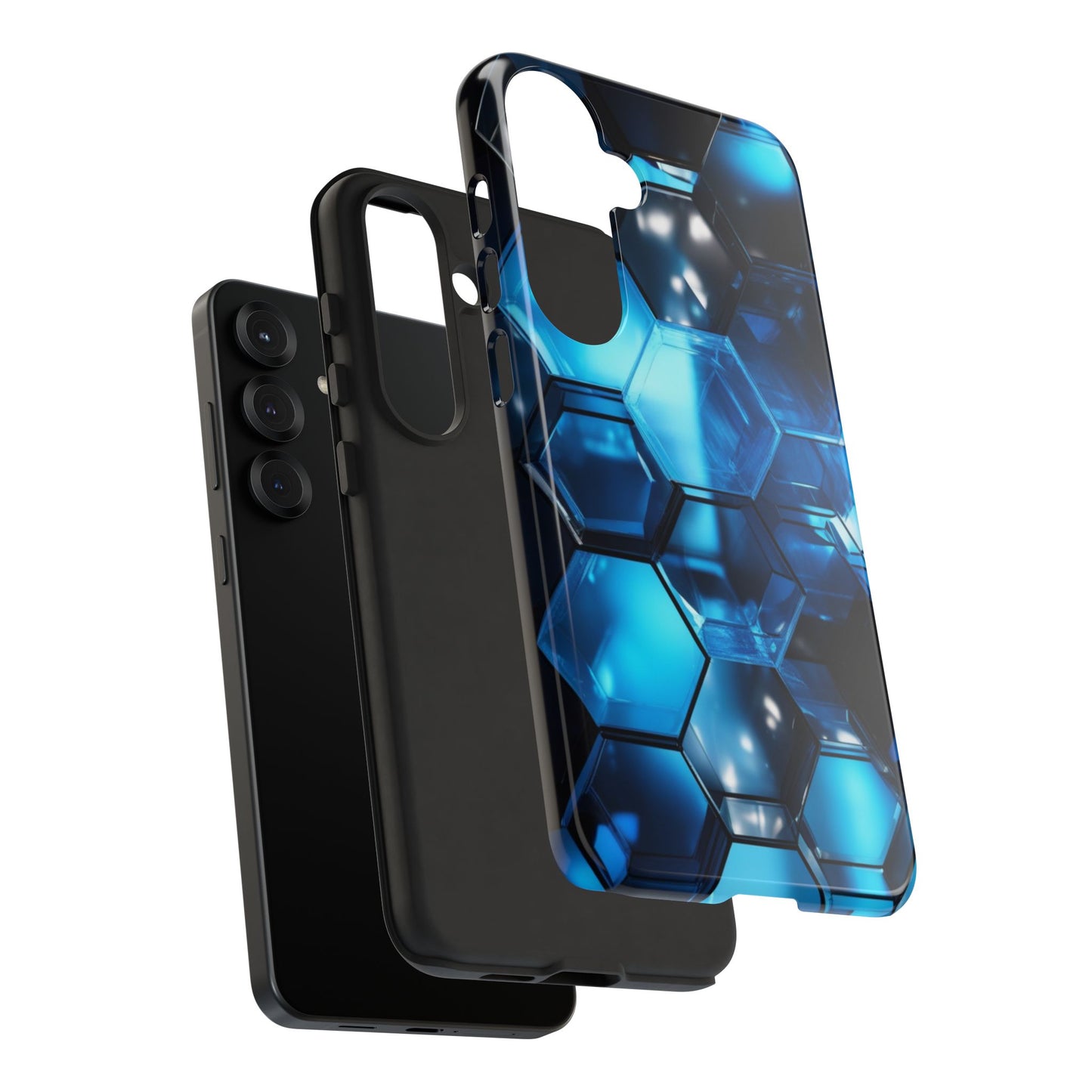 Tough Case Phone Case for Samsung Galaxy S25/S24– Dual Layer, Matte/Glossy Finish, Wireless Charging Compatible